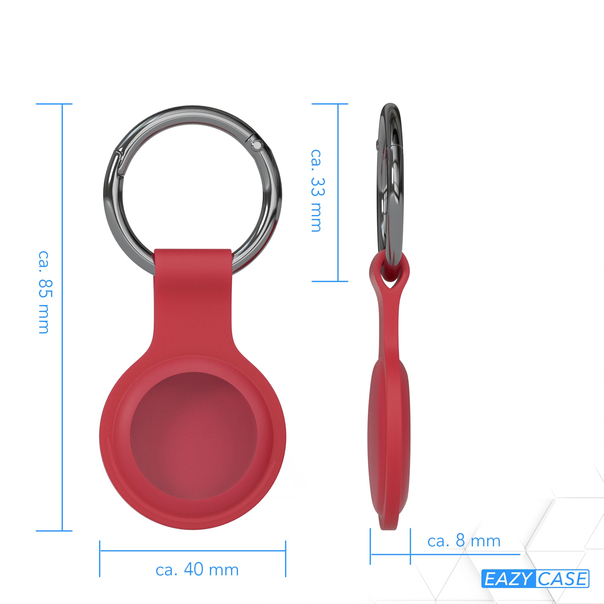 AirTag 3x Schlüsselanhänger Silikon kurz