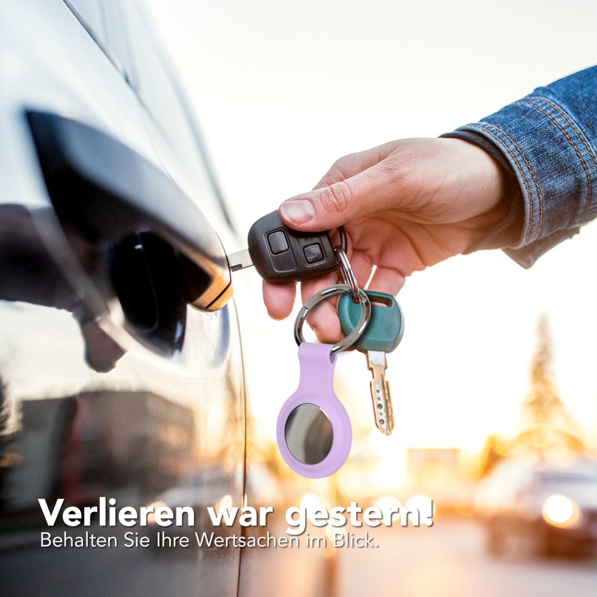 AirTag 3x Schlüsselanhänger Silikon kurz