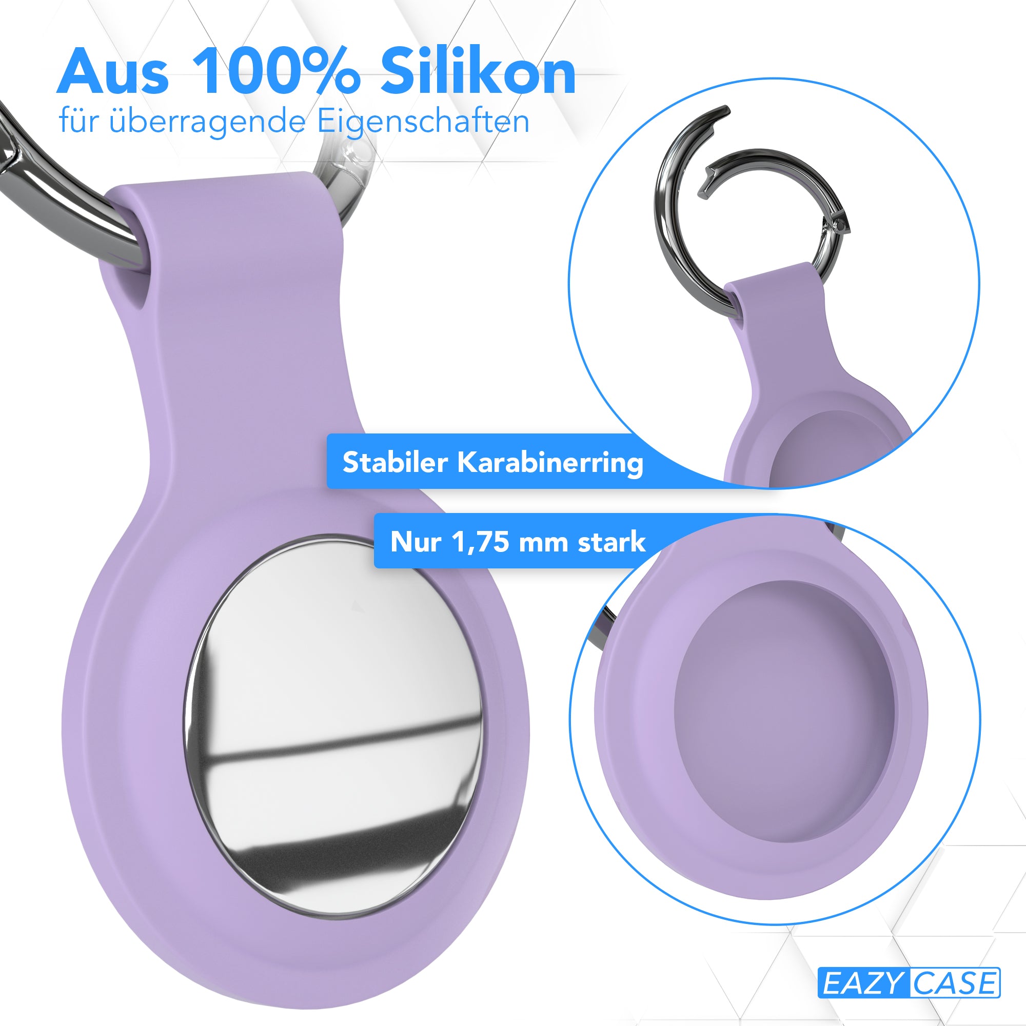 AirTag 3x Schlüsselanhänger Silikon kurz