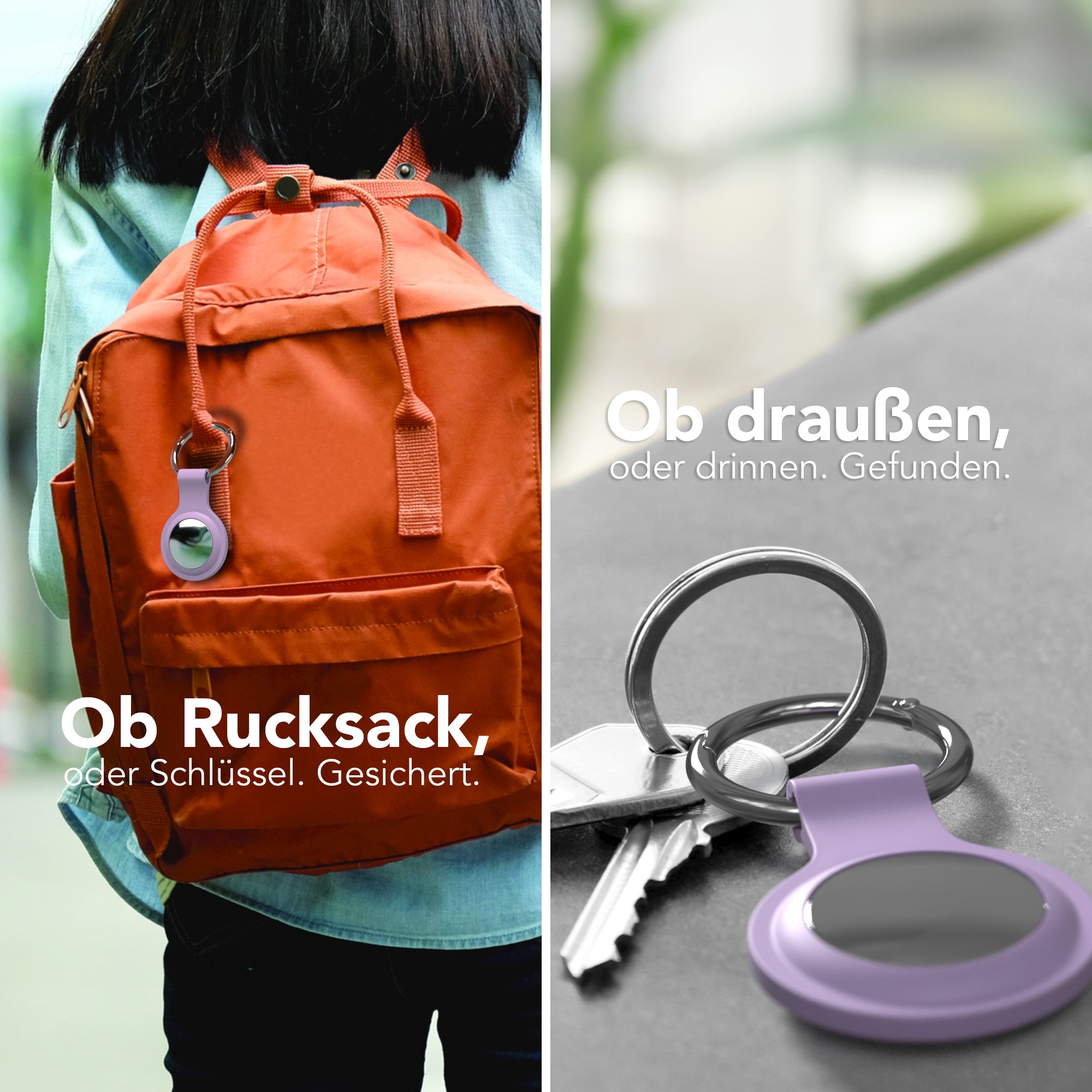 AirTag 3x Schlüsselanhänger Silikon kurz