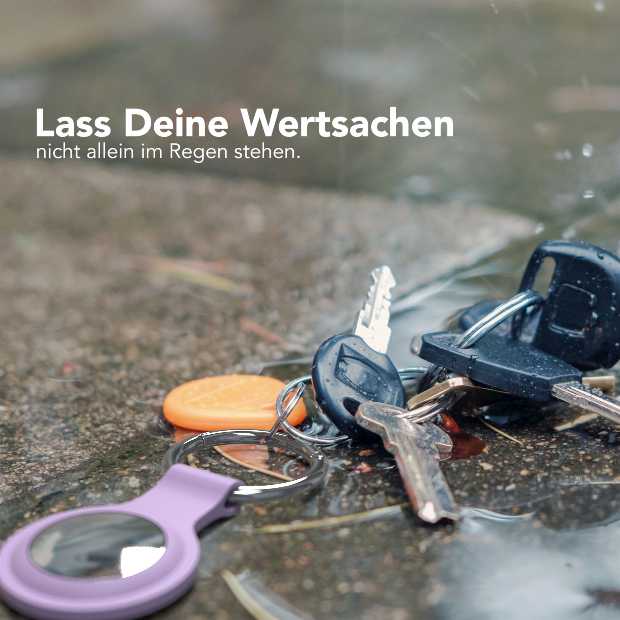 AirTag 3x Schlüsselanhänger Silikon kurz