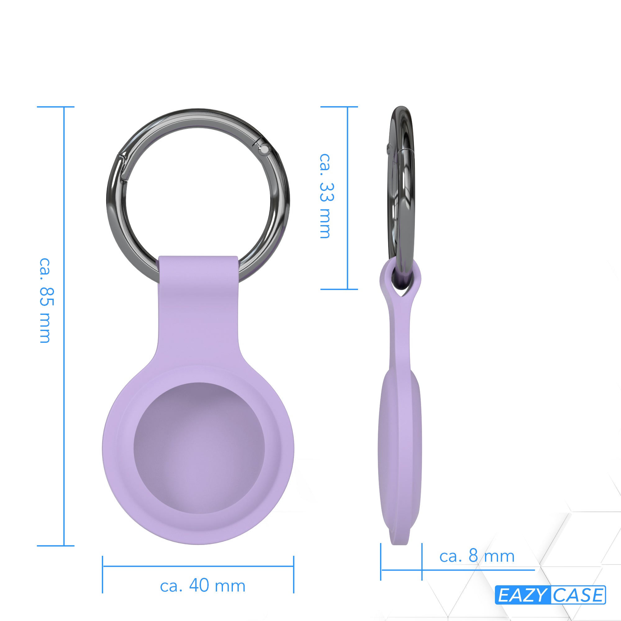 AirTag 3x Schlüsselanhänger Silikon kurz