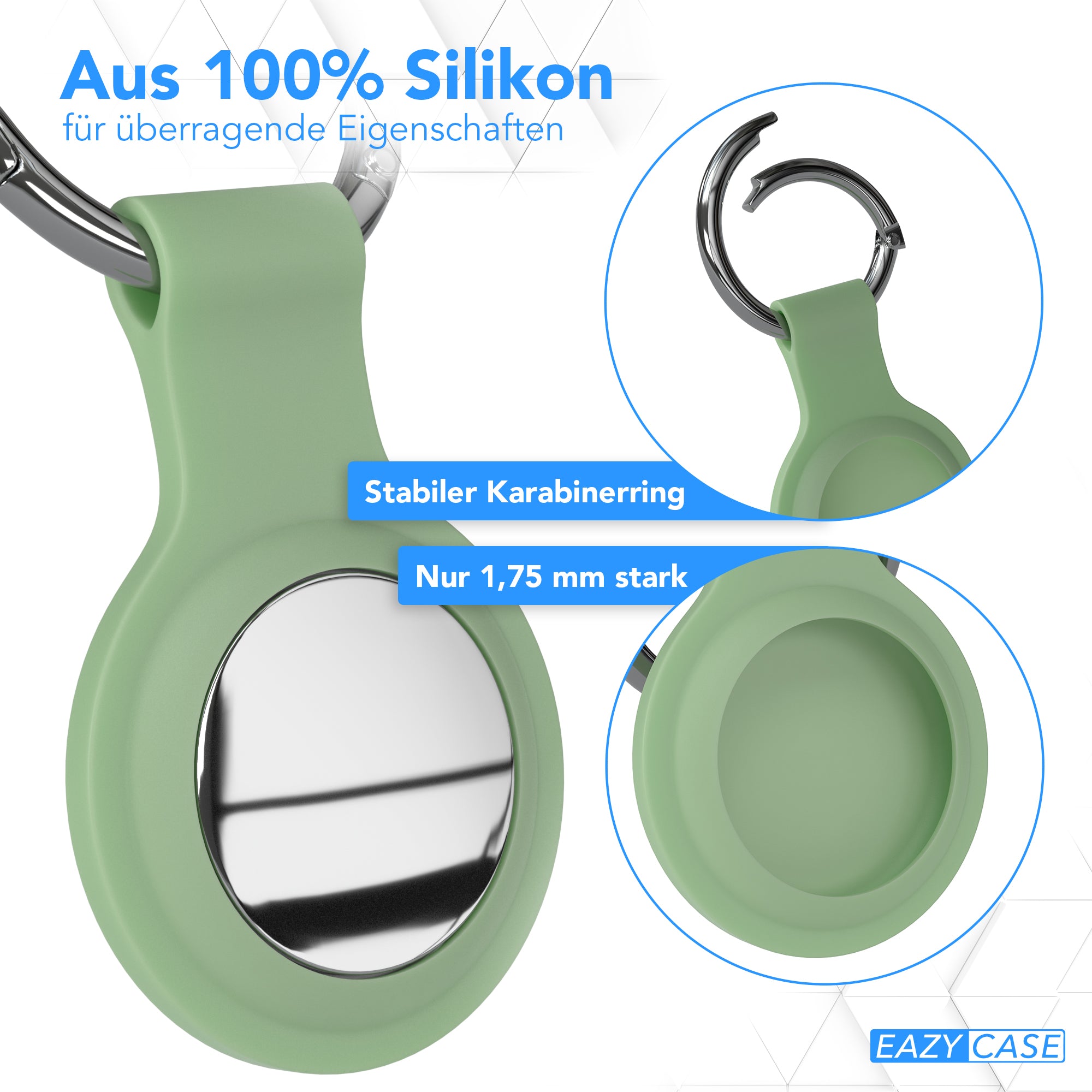 AirTag 3x Schlüsselanhänger Silikon kurz