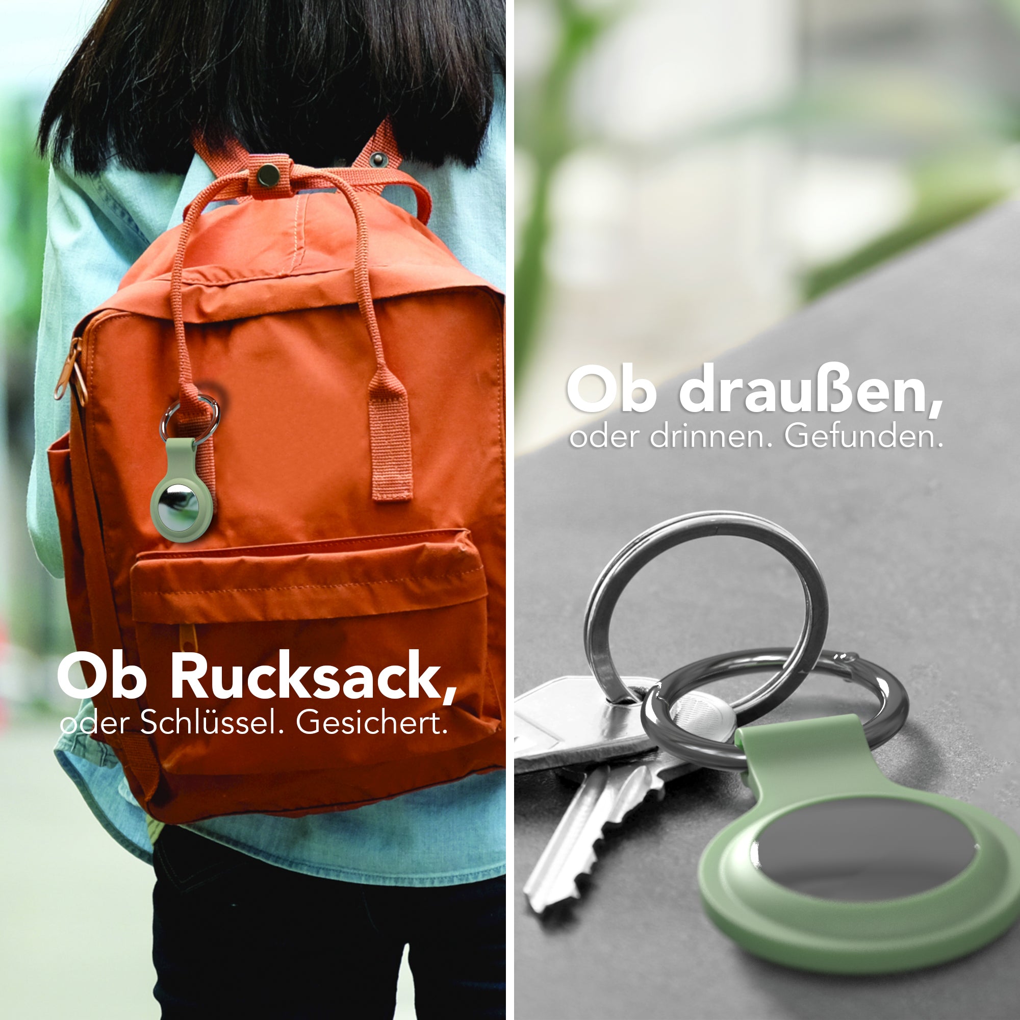 AirTag 3x Schlüsselanhänger Silikon kurz