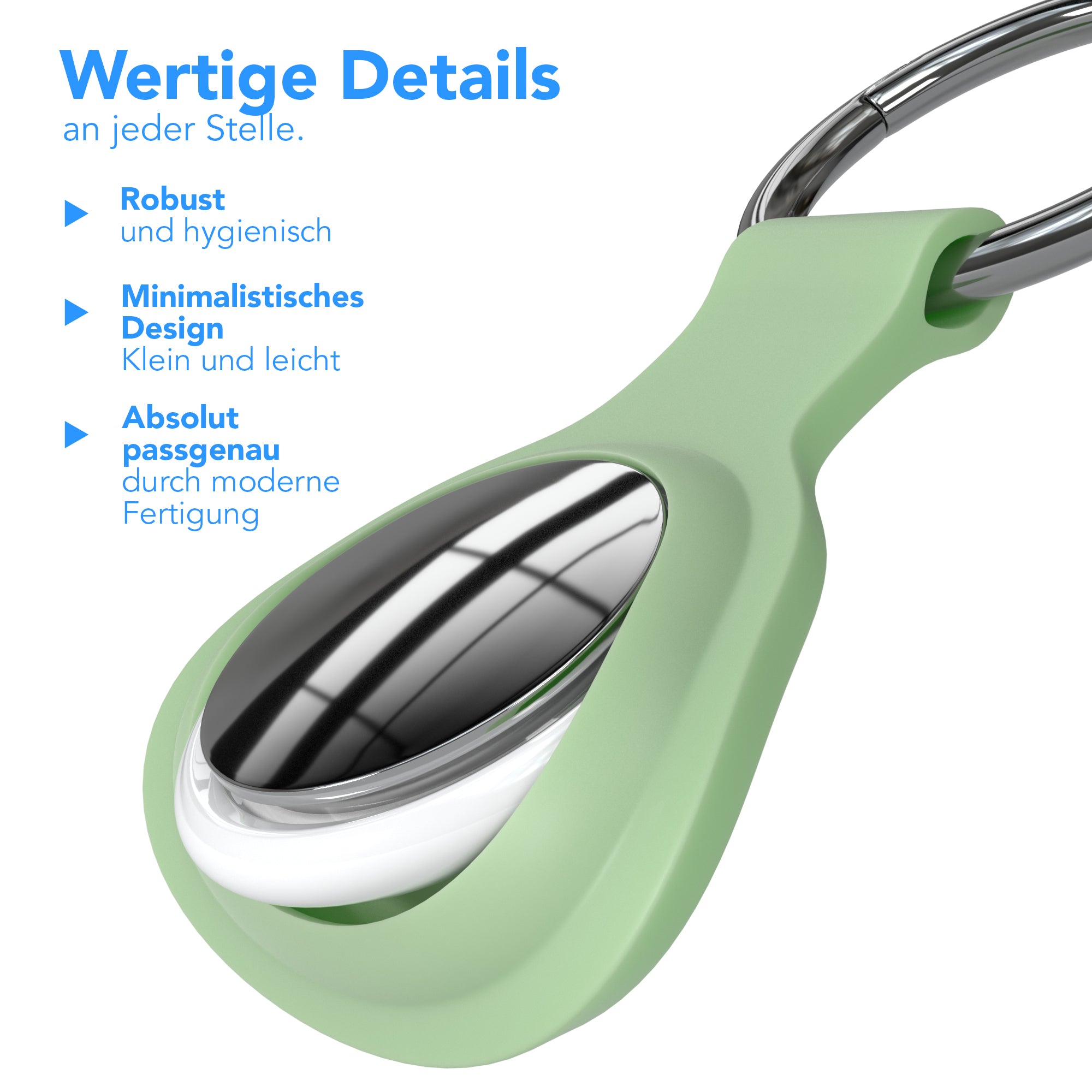 AirTag 3x Schlüsselanhänger Silikon kurz