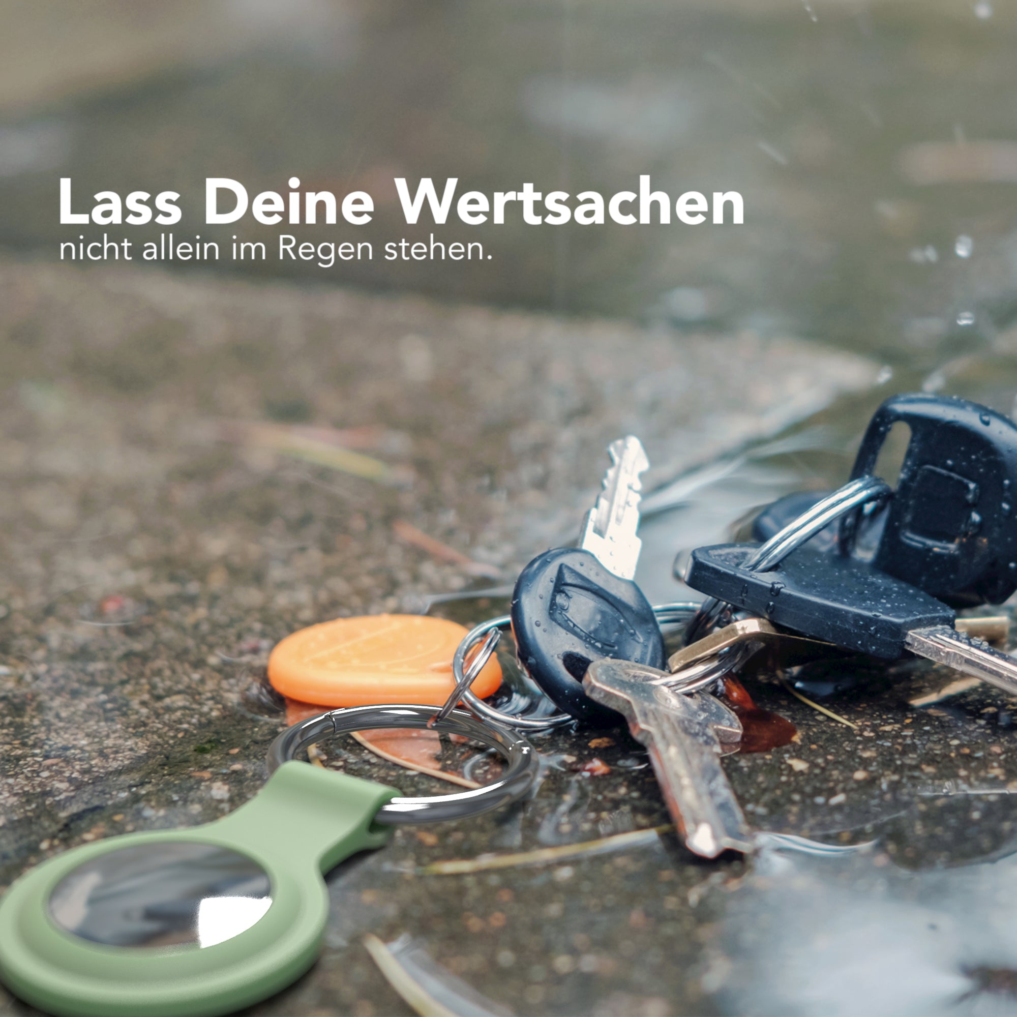 AirTag 3x Schlüsselanhänger Silikon kurz