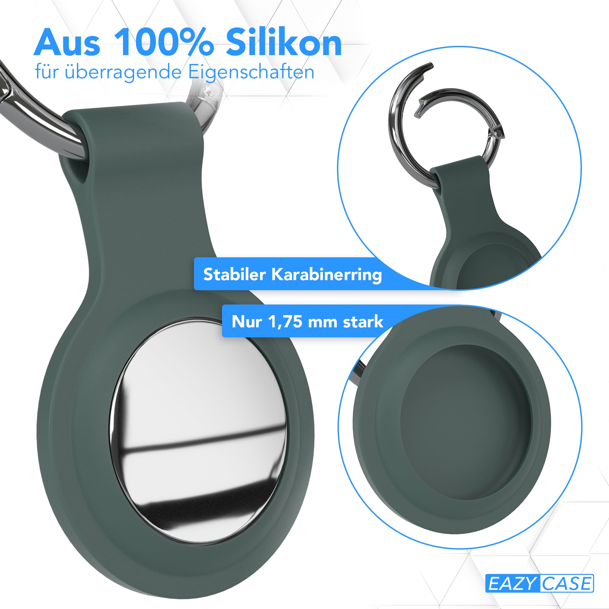 AirTag 3x Schlüsselanhänger Silikon kurz