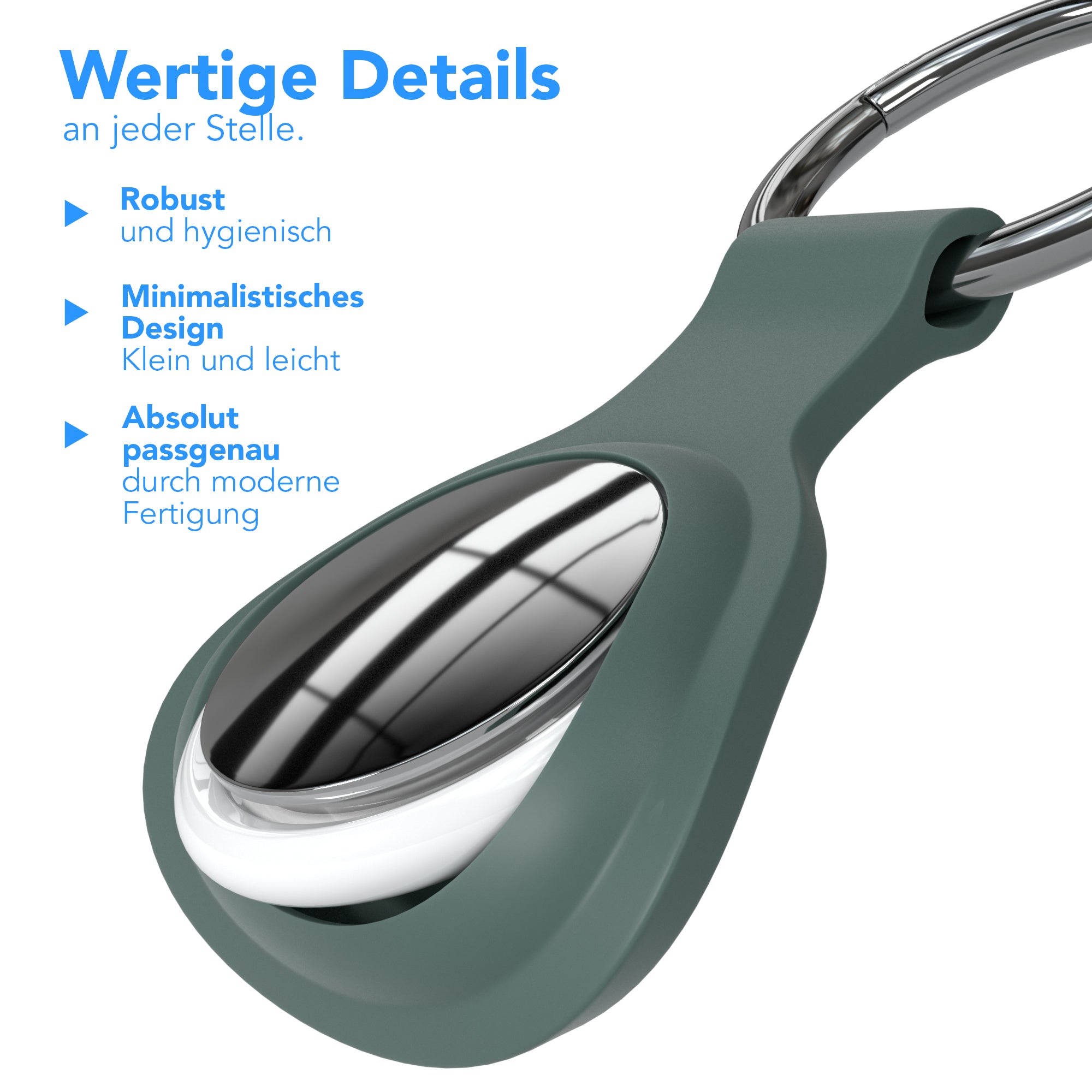 AirTag 3x Schlüsselanhänger Silikon kurz