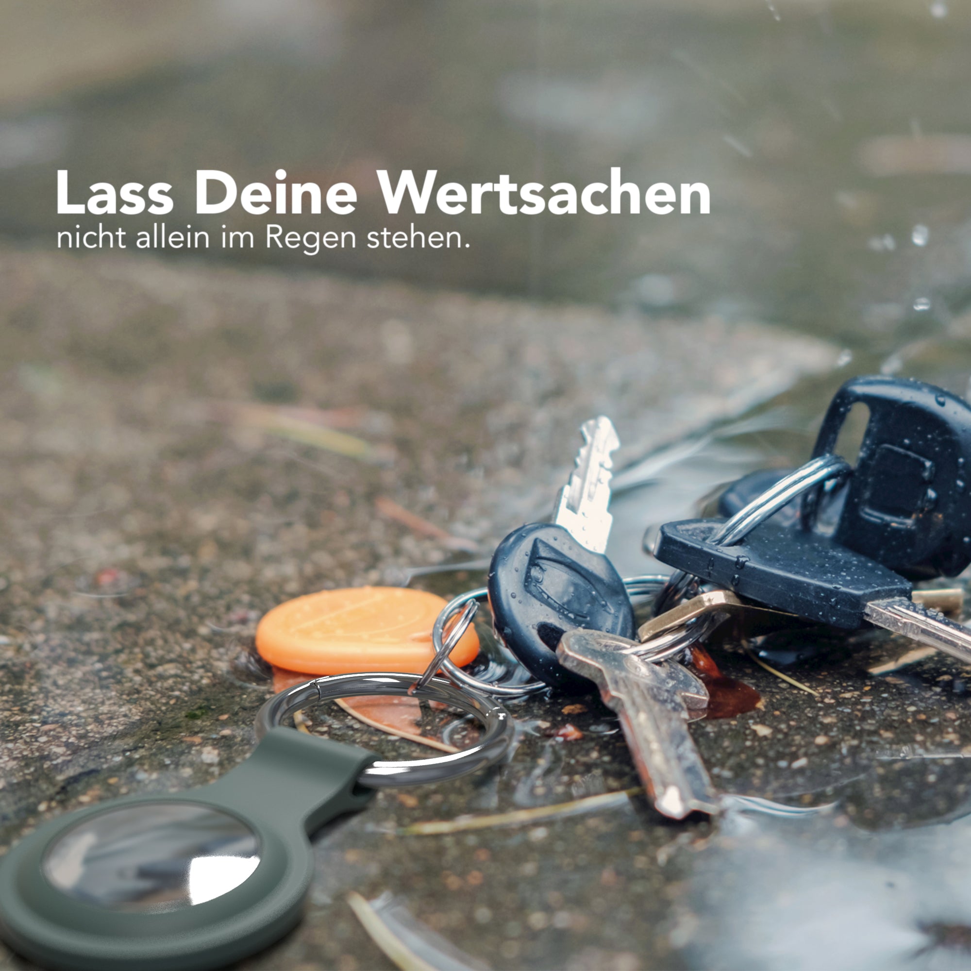 AirTag 3x Schlüsselanhänger Silikon kurz