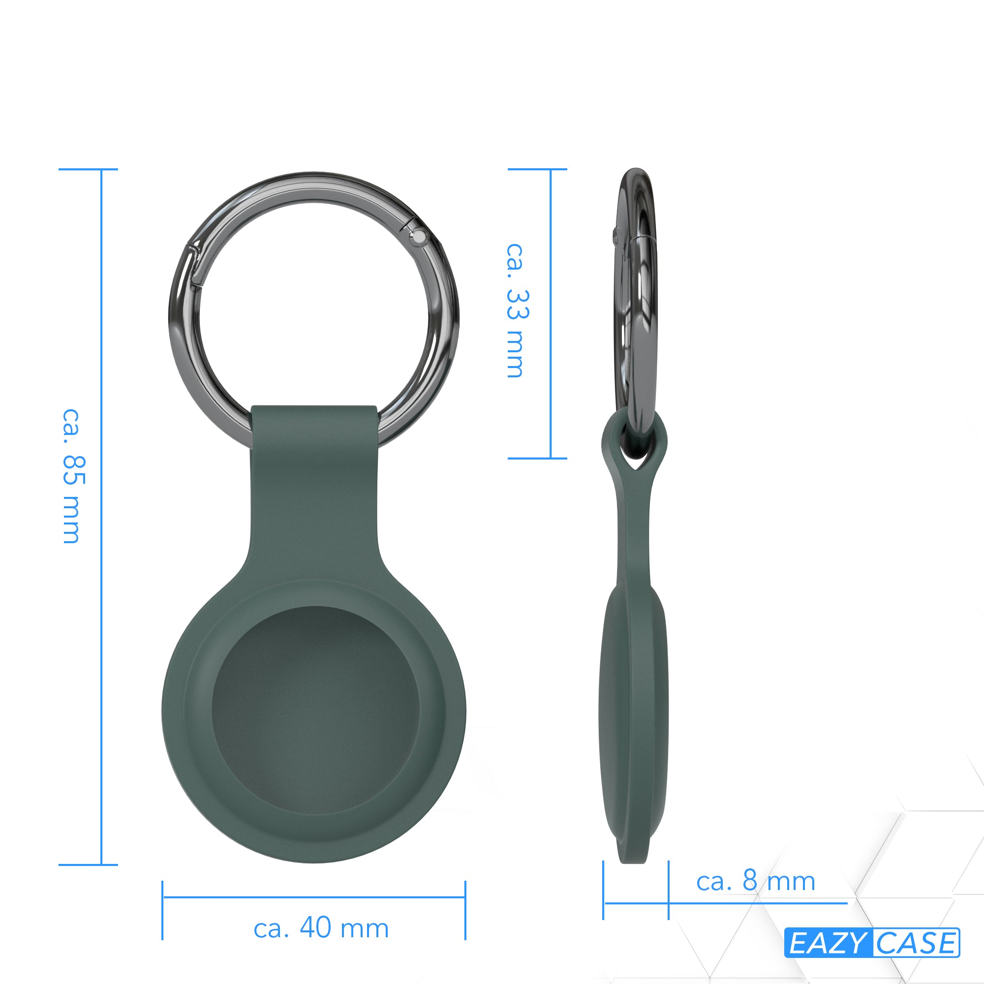 AirTag 3x Schlüsselanhänger Silikon kurz