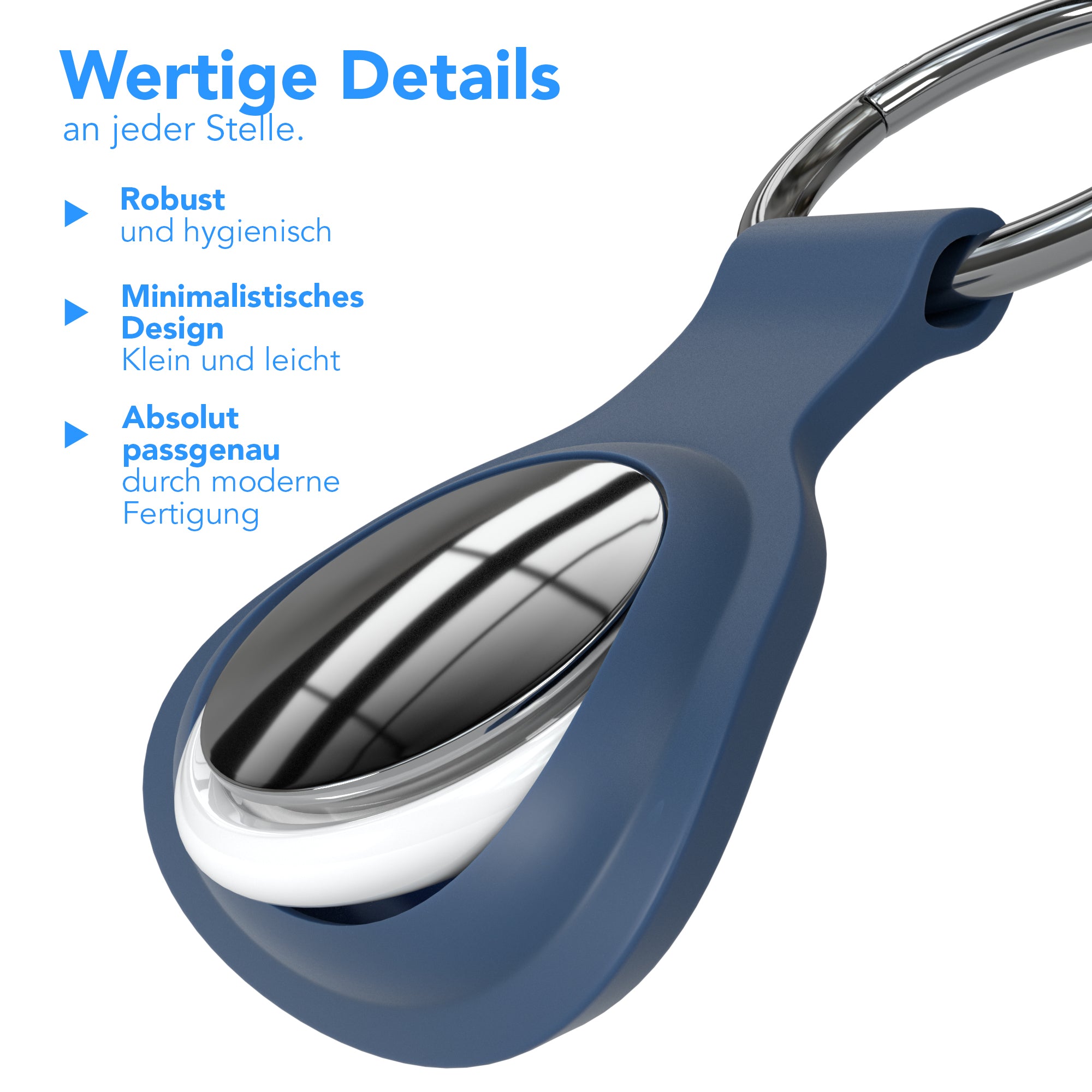 AirTag 3x Schlüsselanhänger Silikon kurz