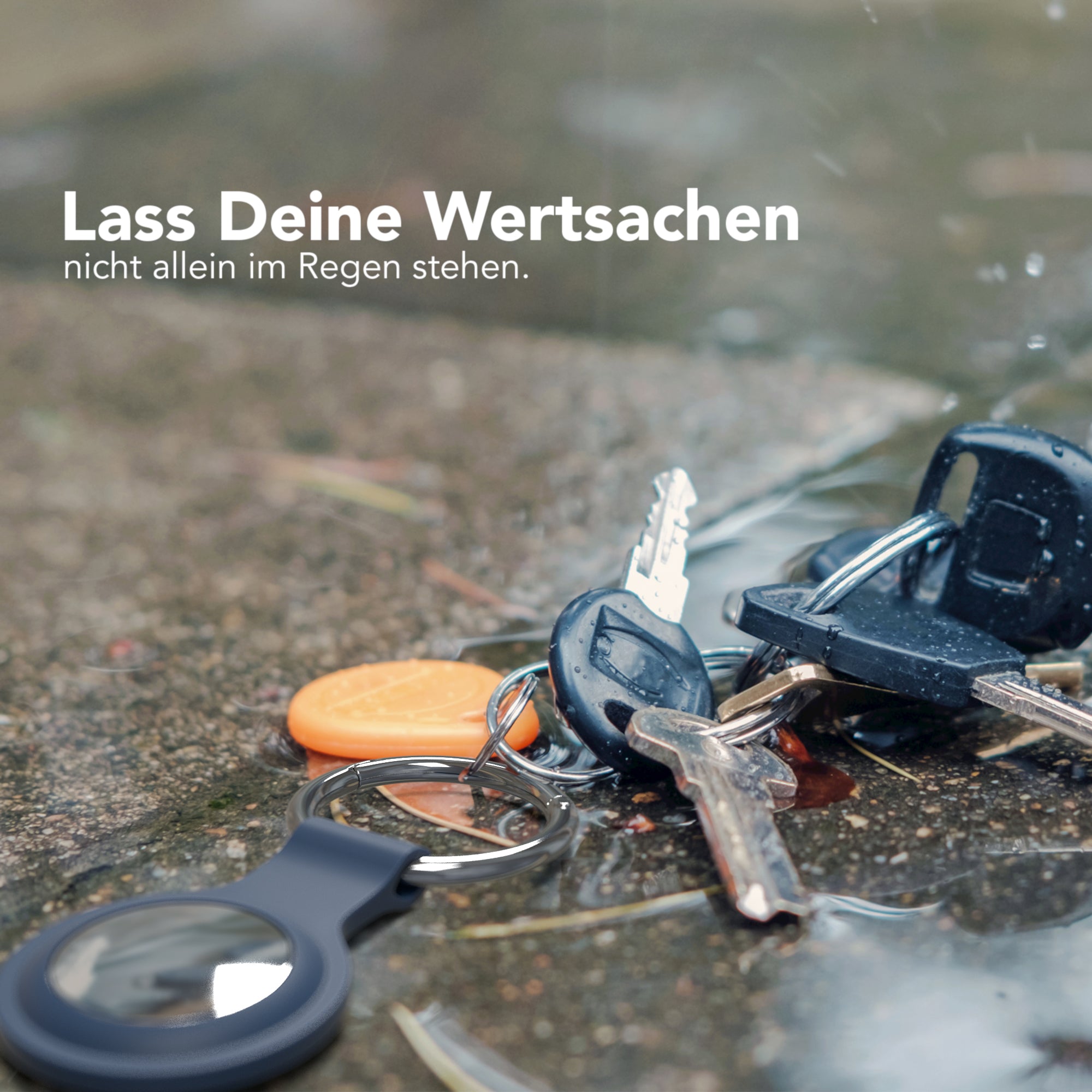 AirTag 3x Schlüsselanhänger Silikon kurz