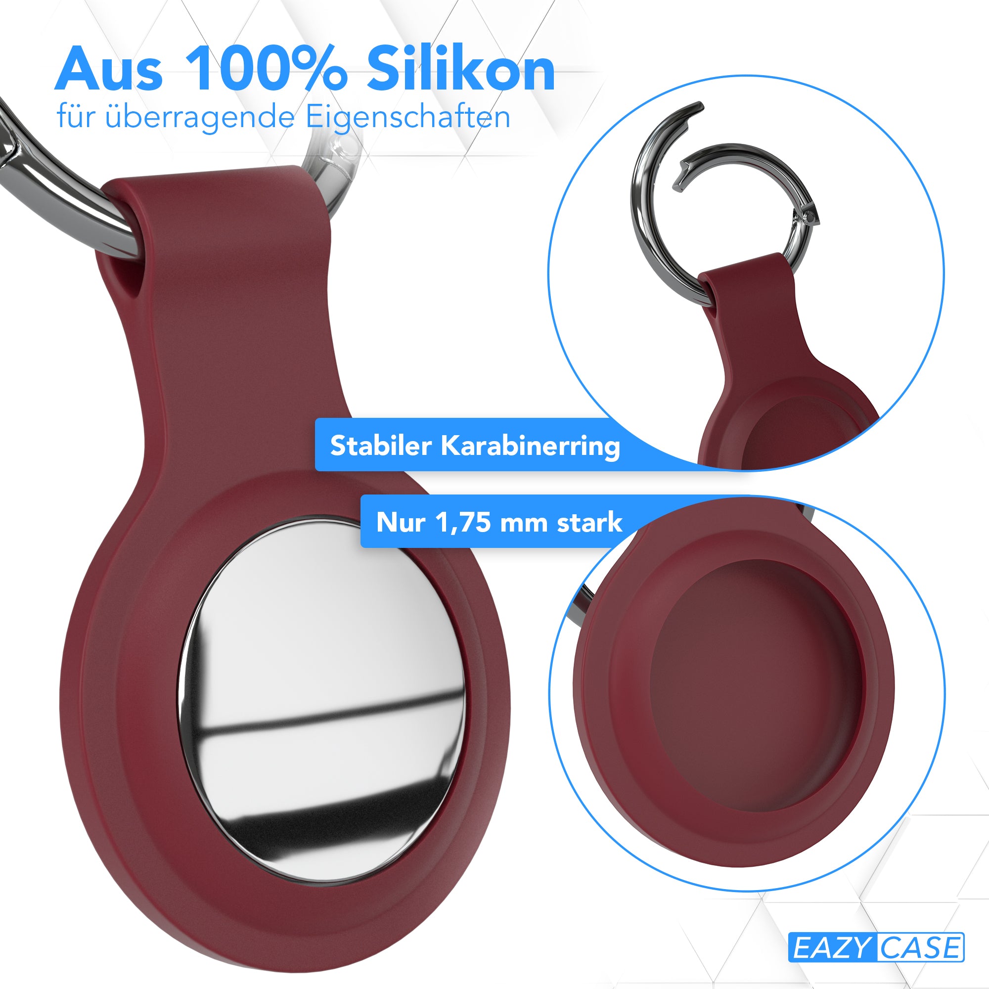 AirTag 3x Schlüsselanhänger Silikon kurz