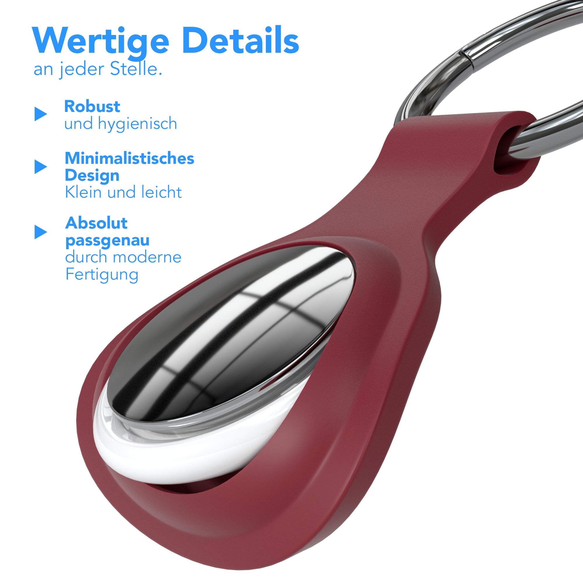 AirTag 3x Schlüsselanhänger Silikon kurz