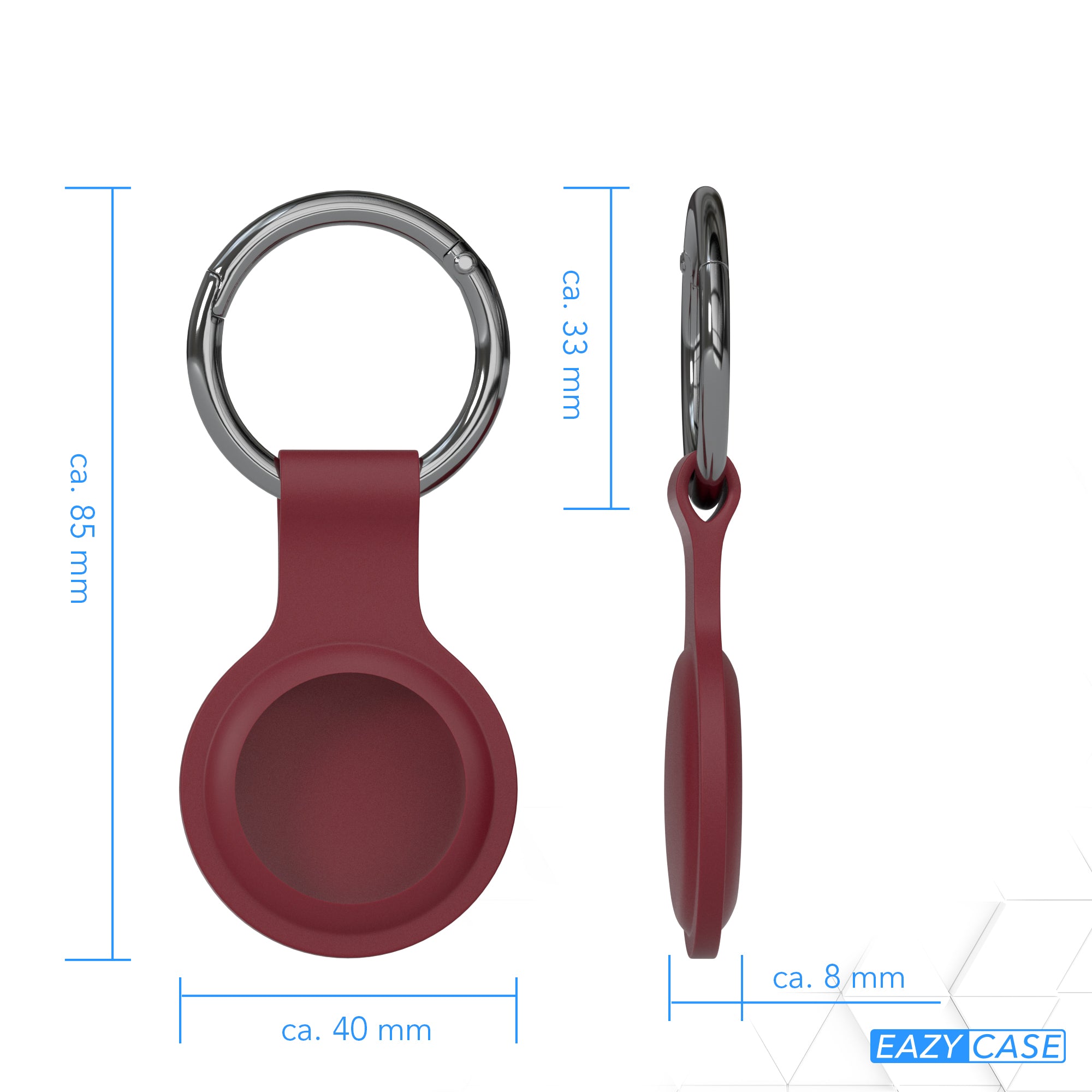 AirTag 3x Schlüsselanhänger Silikon kurz