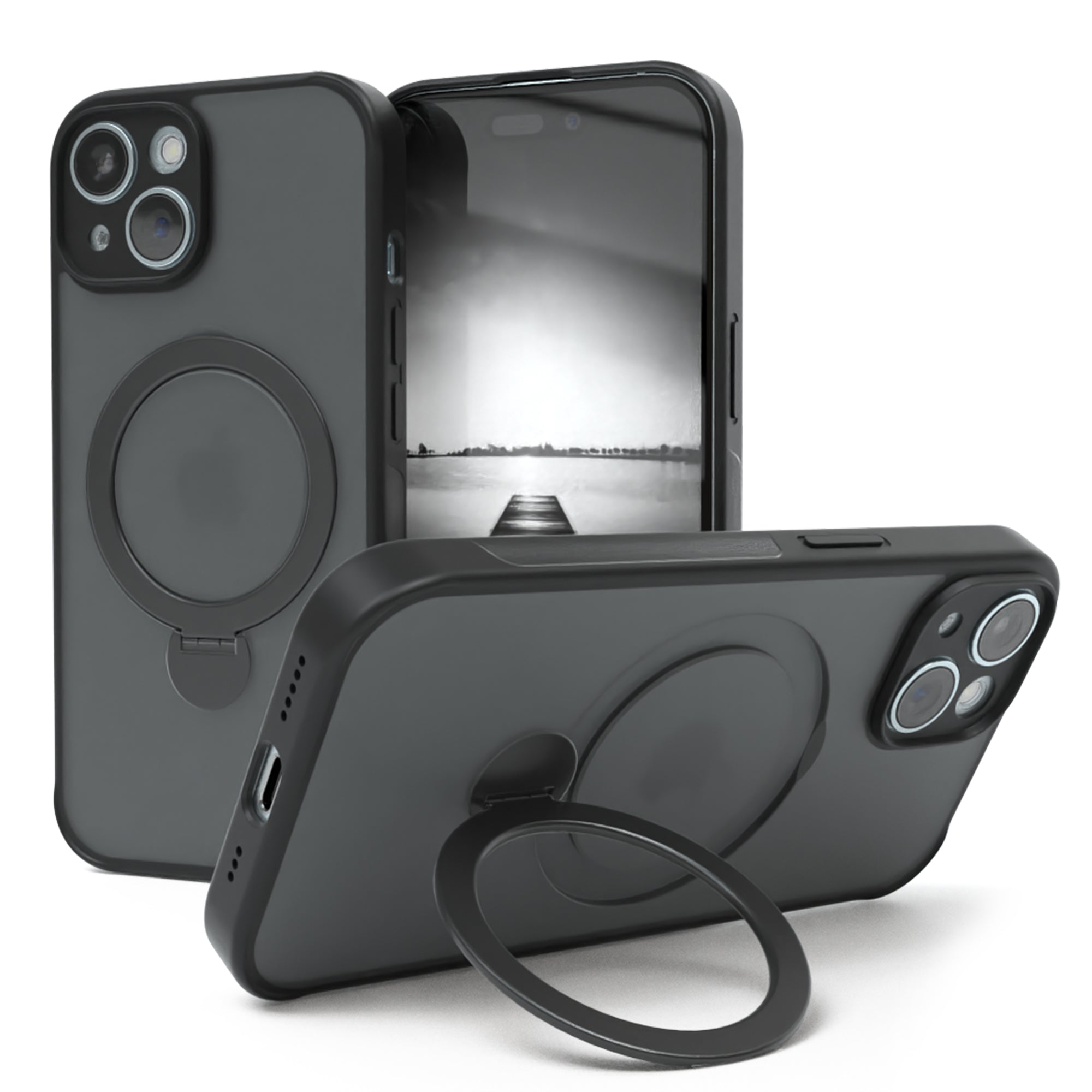 iPhone 15 Outdoor Hülle + drehbarer Ring mit MagSafe