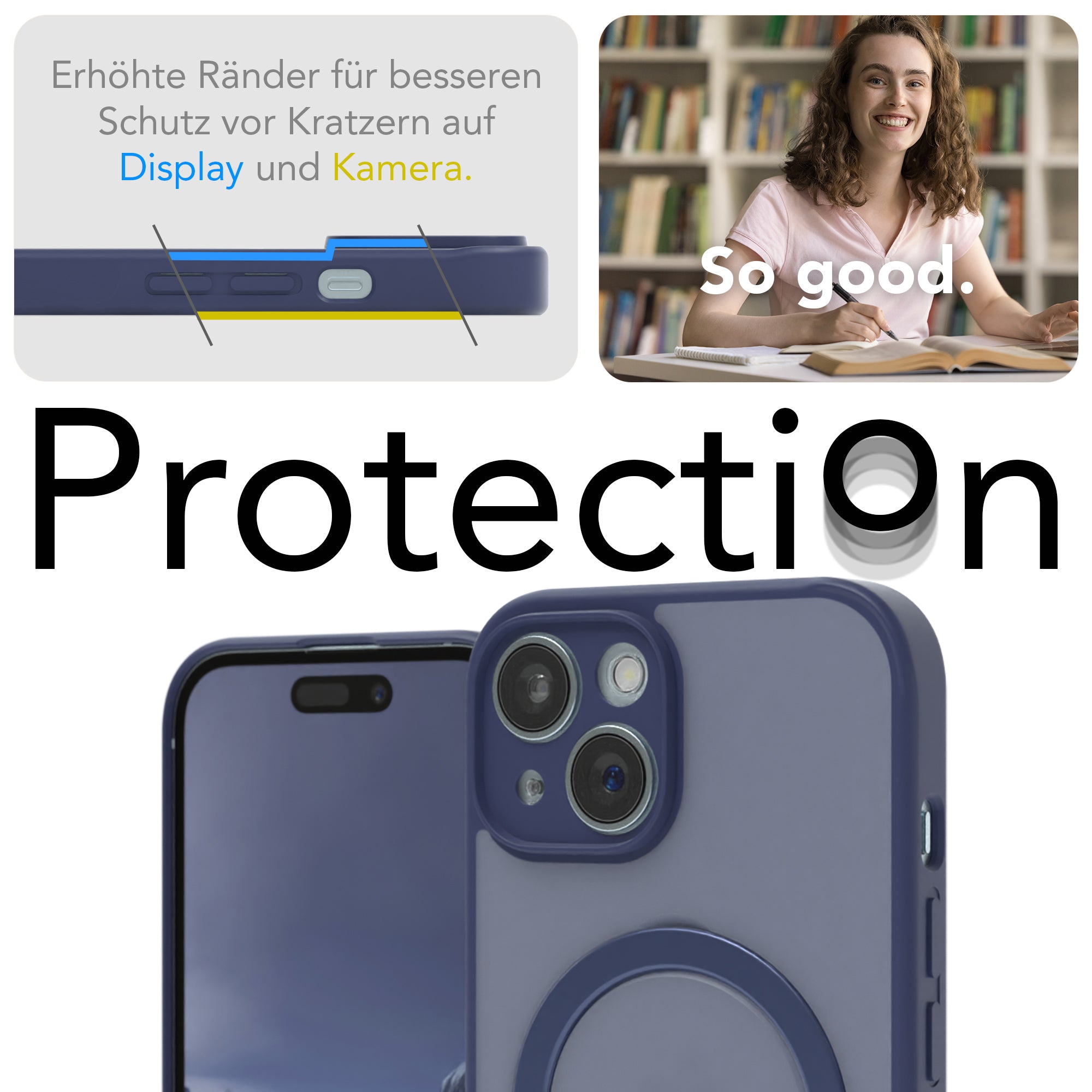 iPhone 15 Outdoor Hülle + drehbarer Ring mit MagSafe