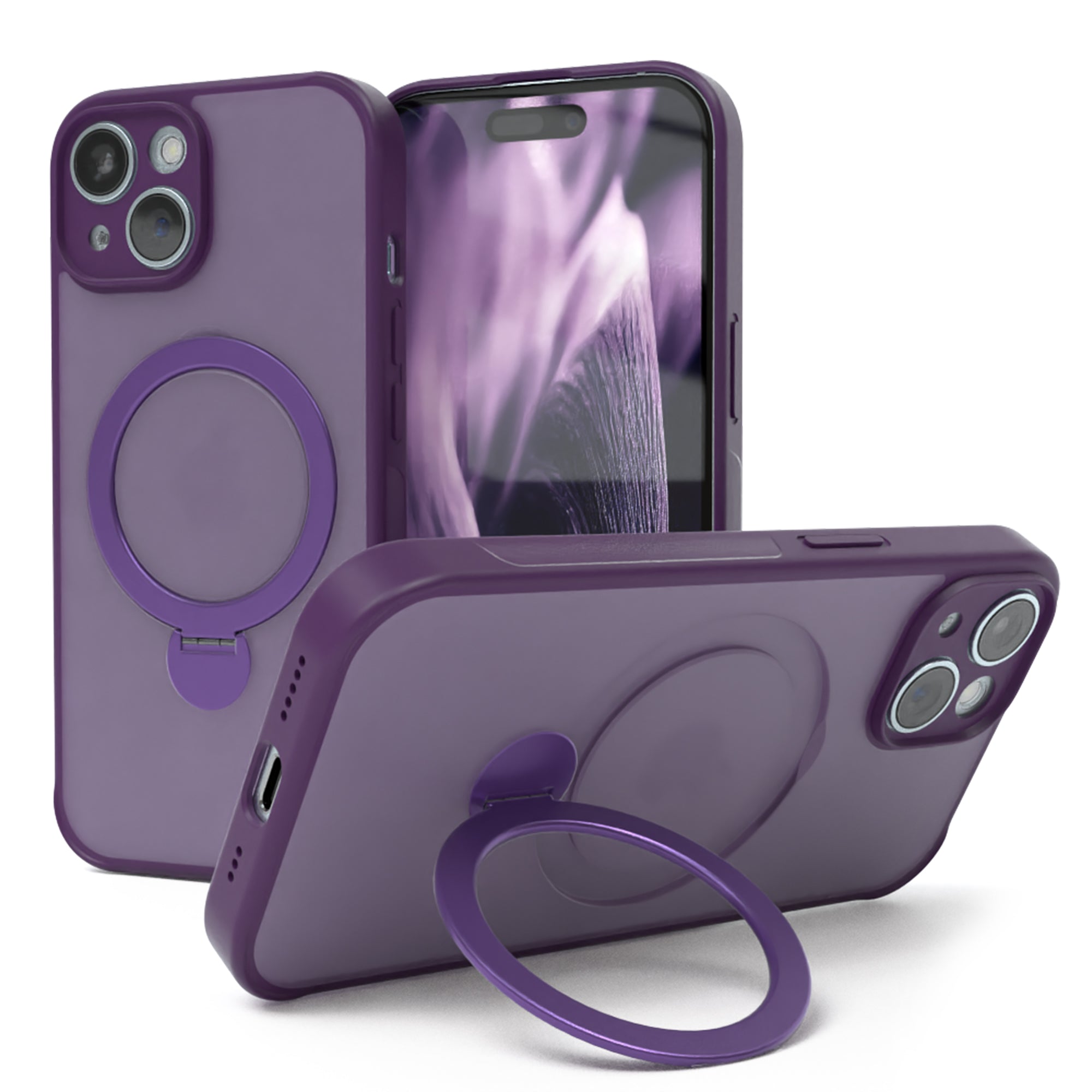 iPhone 15 Outdoor Hülle + drehbarer Ring mit MagSafe