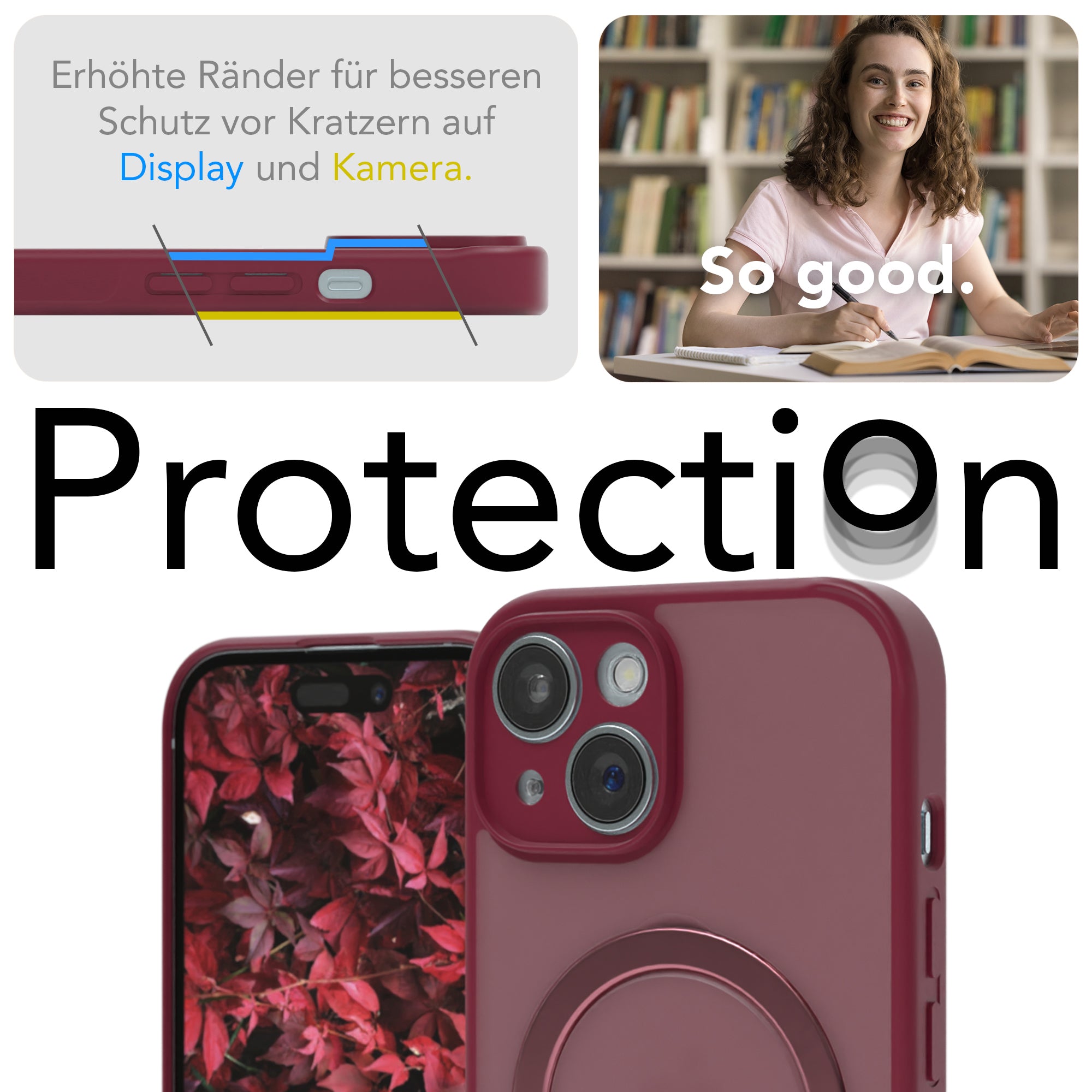 iPhone 15 Outdoor Hülle + drehbarer Ring mit MagSafe