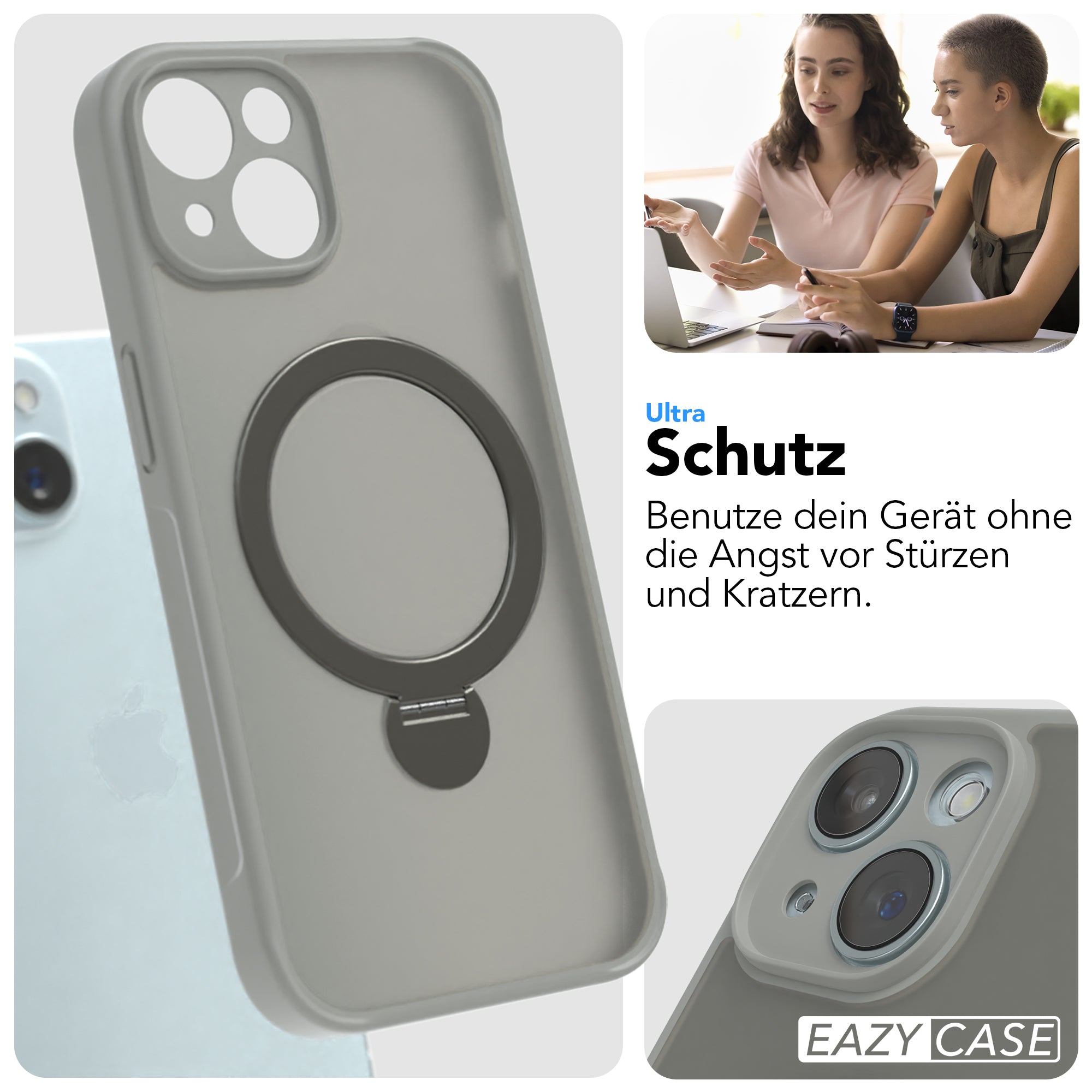 iPhone 15 Outdoor Hülle + drehbarer Ring mit MagSafe