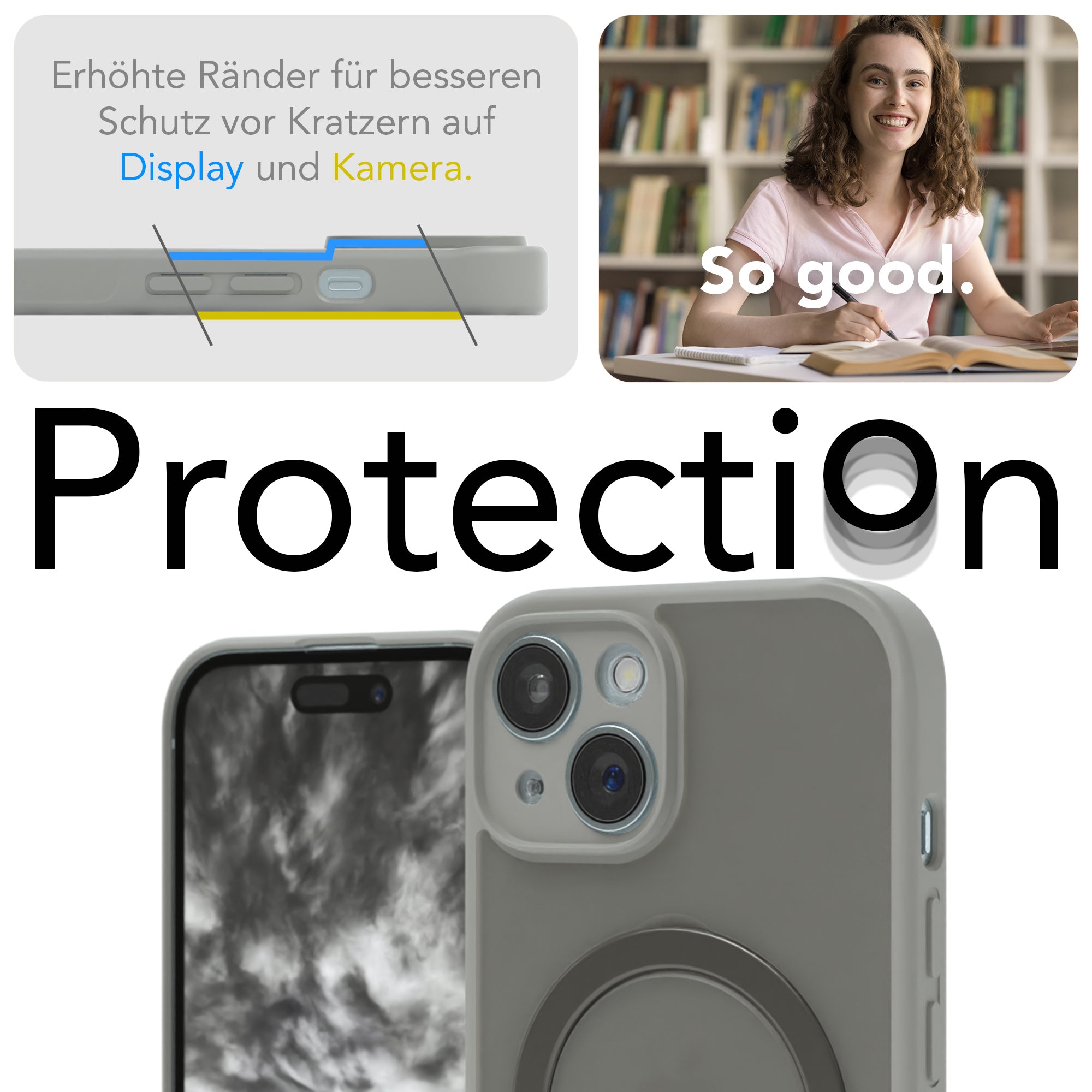 iPhone 15 Outdoor Hülle + drehbarer Ring mit MagSafe