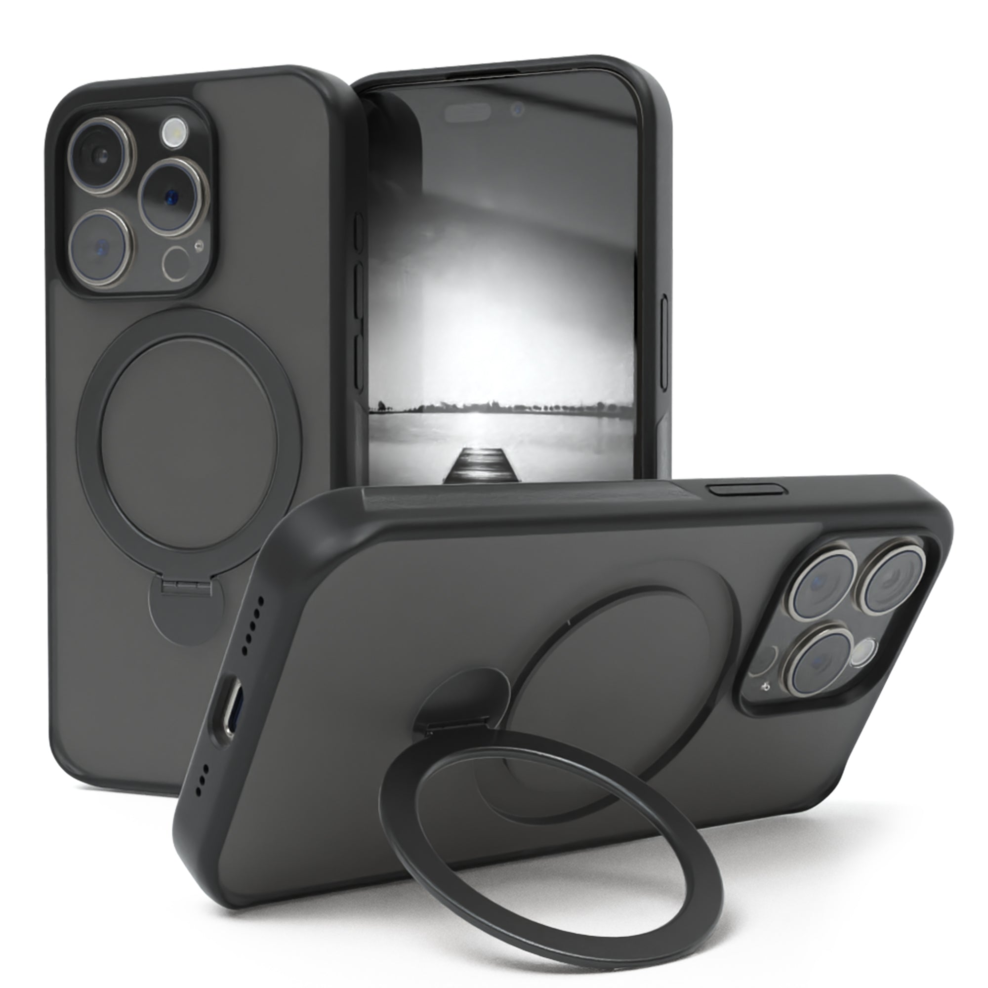 iPhone 15 Pro Outdoor Hülle + drehbarer Ring mit MagSafe