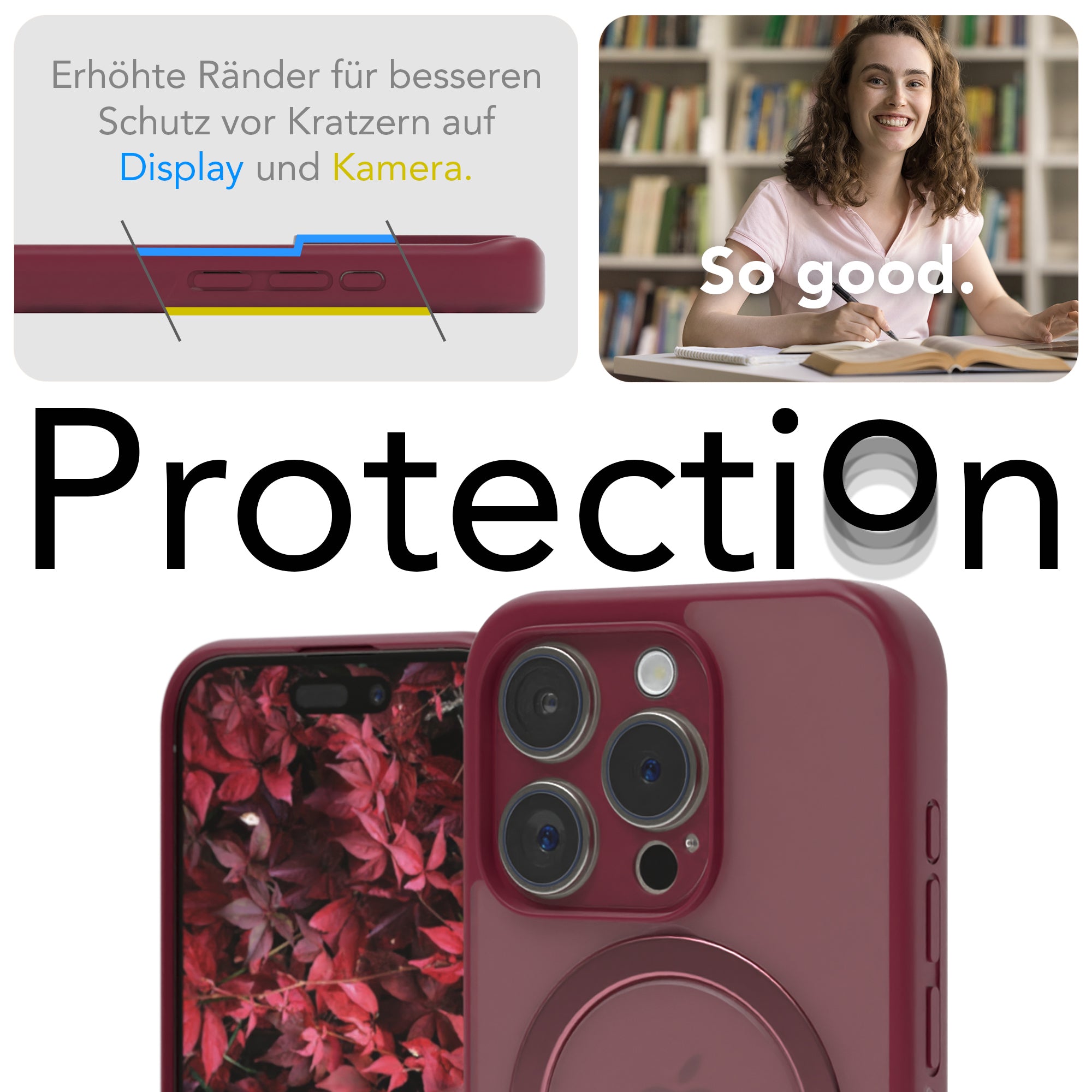 iPhone 15 Pro Outdoor Hülle + drehbarer Ring mit MagSafe