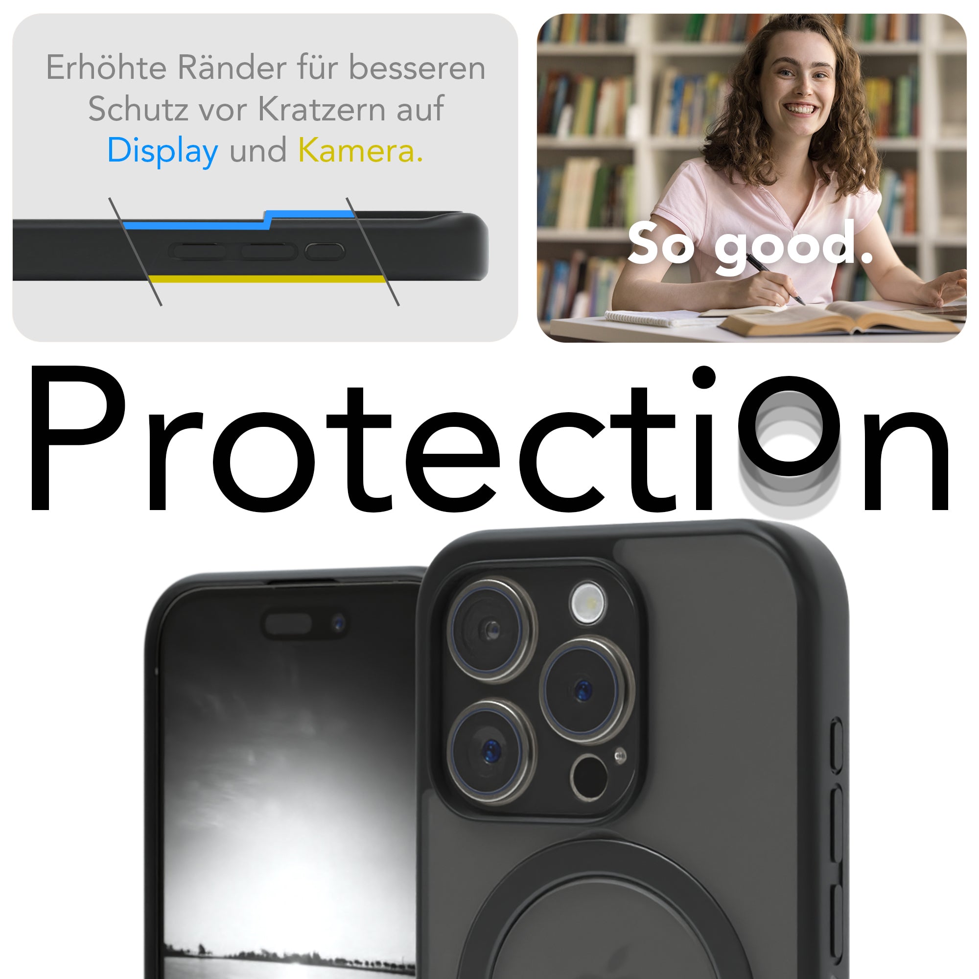 iPhone 15 Pro Outdoor Hülle + drehbarer Ring mit MagSafe