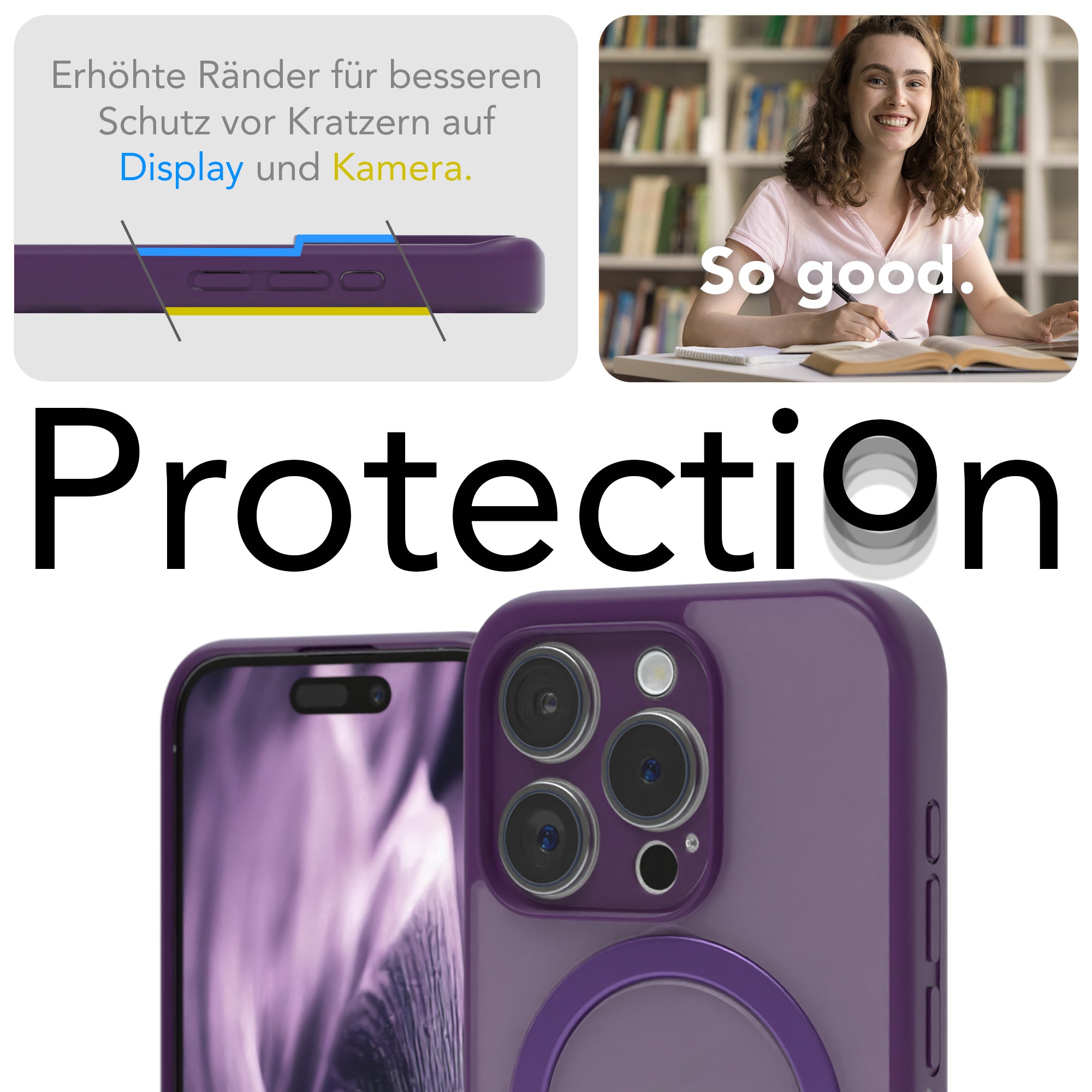 iPhone 15 Pro Outdoor Hülle + drehbarer Ring mit MagSafe