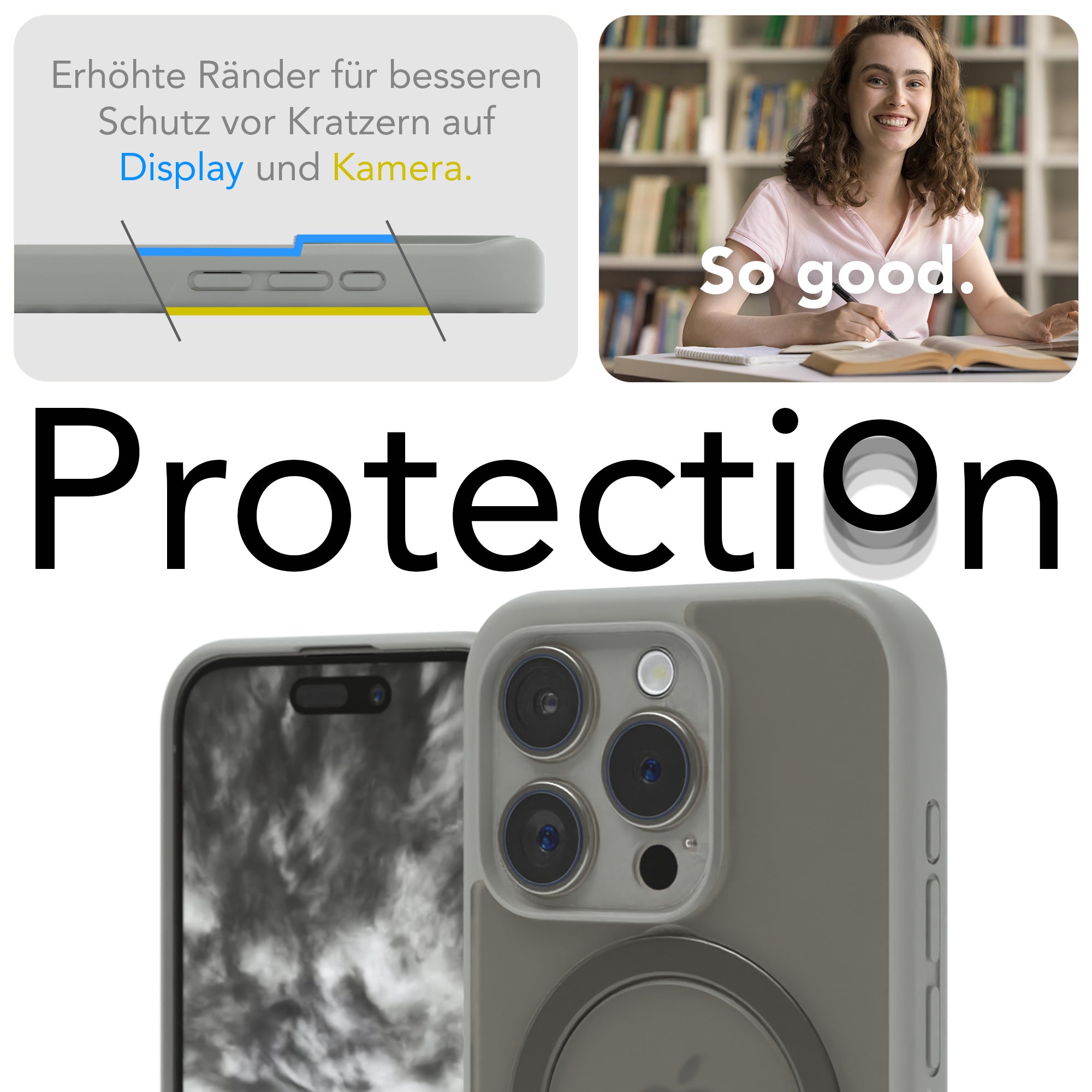 iPhone 15 Pro Outdoor Hülle + drehbarer Ring mit MagSafe