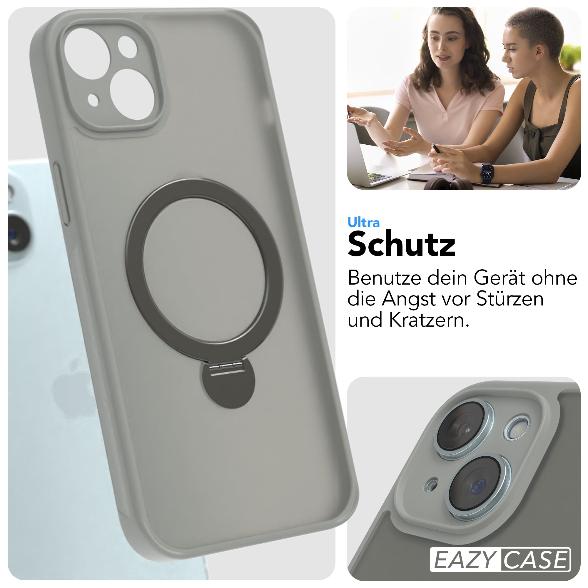 iPhone 15 Plus Outdoor Hülle + drehbarer Ring mit MagSafe