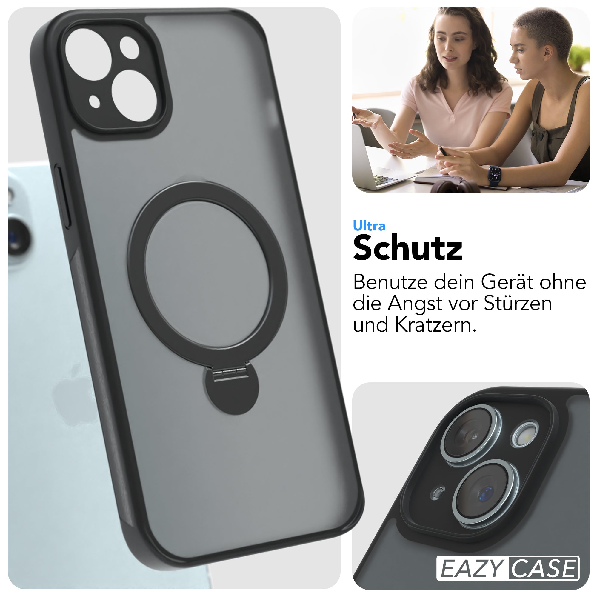 iPhone 15 Plus Outdoor Hülle + drehbarer Ring mit MagSafe