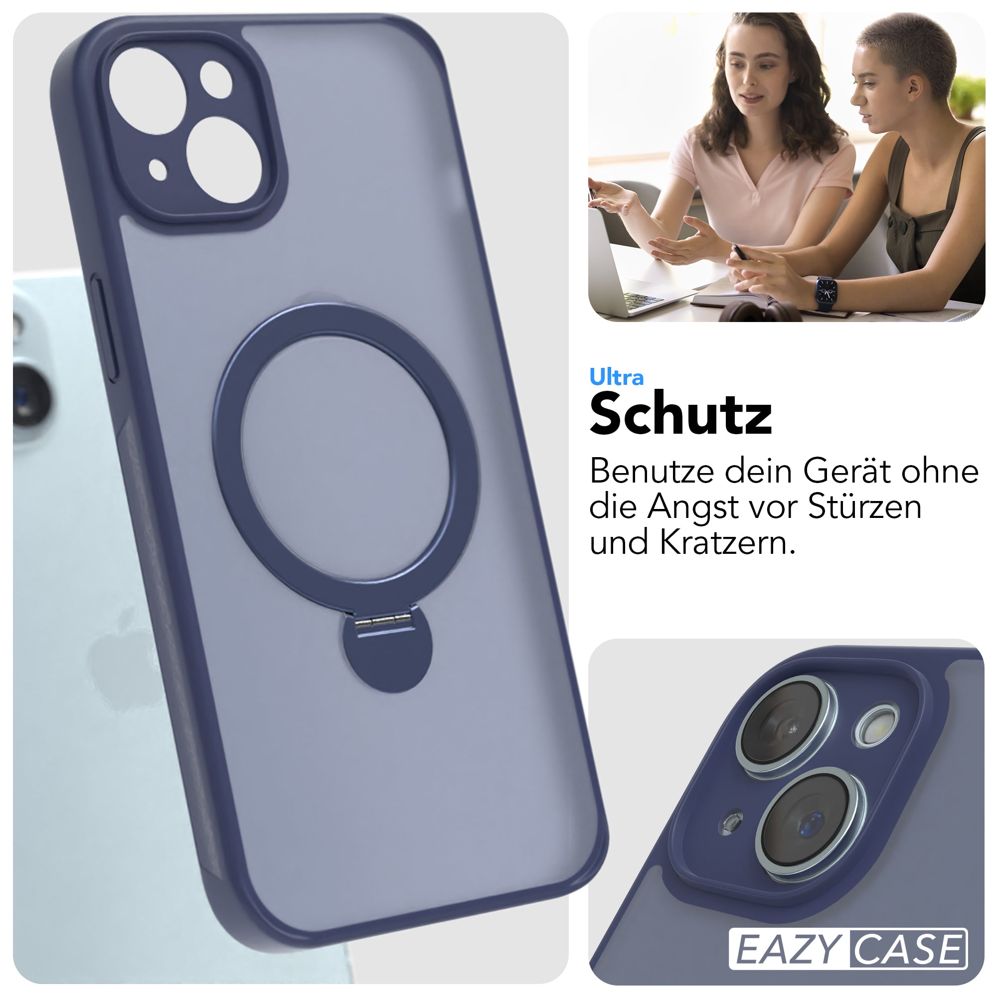iPhone 15 Plus Outdoor Hülle + drehbarer Ring mit MagSafe
