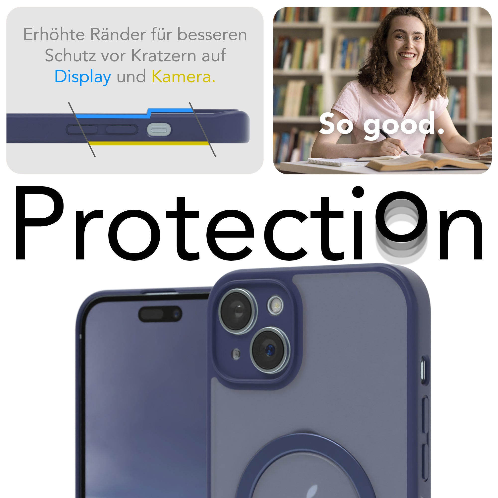 iPhone 15 Plus Outdoor Hülle + drehbarer Ring mit MagSafe