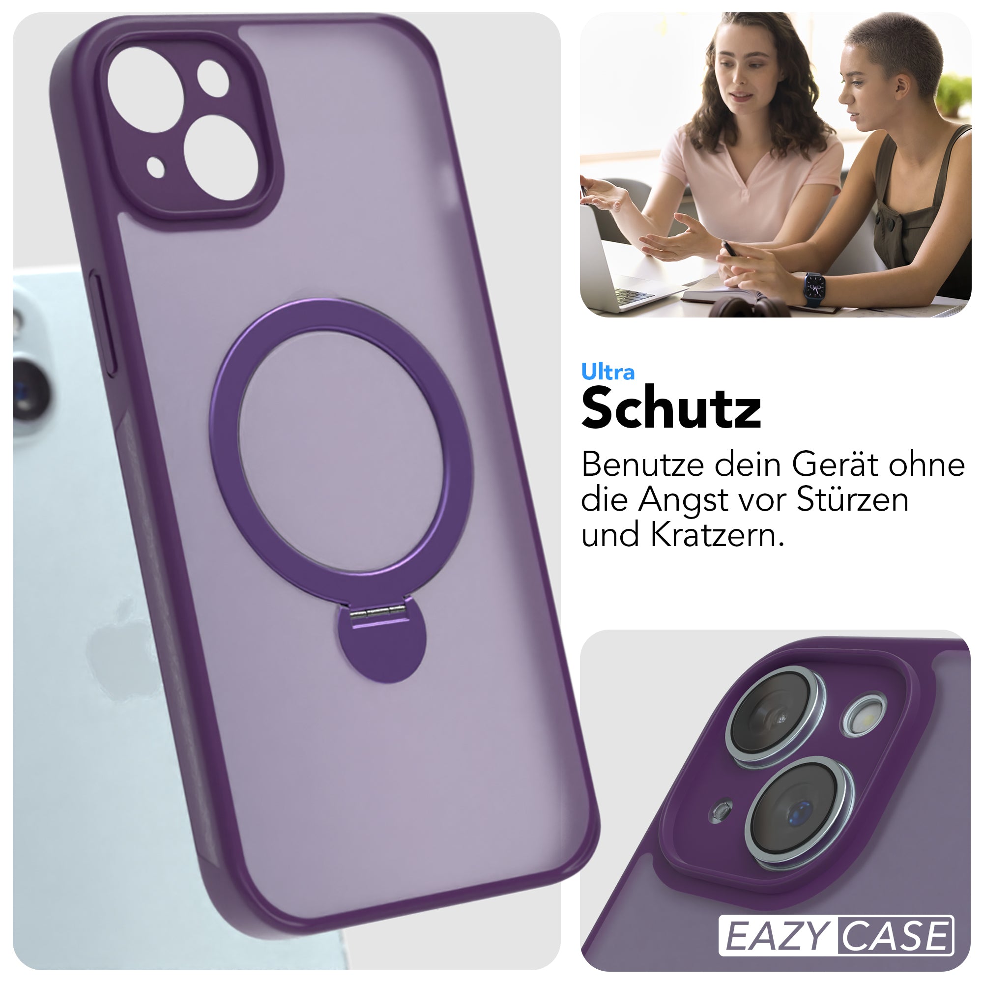 iPhone 15 Plus Outdoor Hülle + drehbarer Ring mit MagSafe