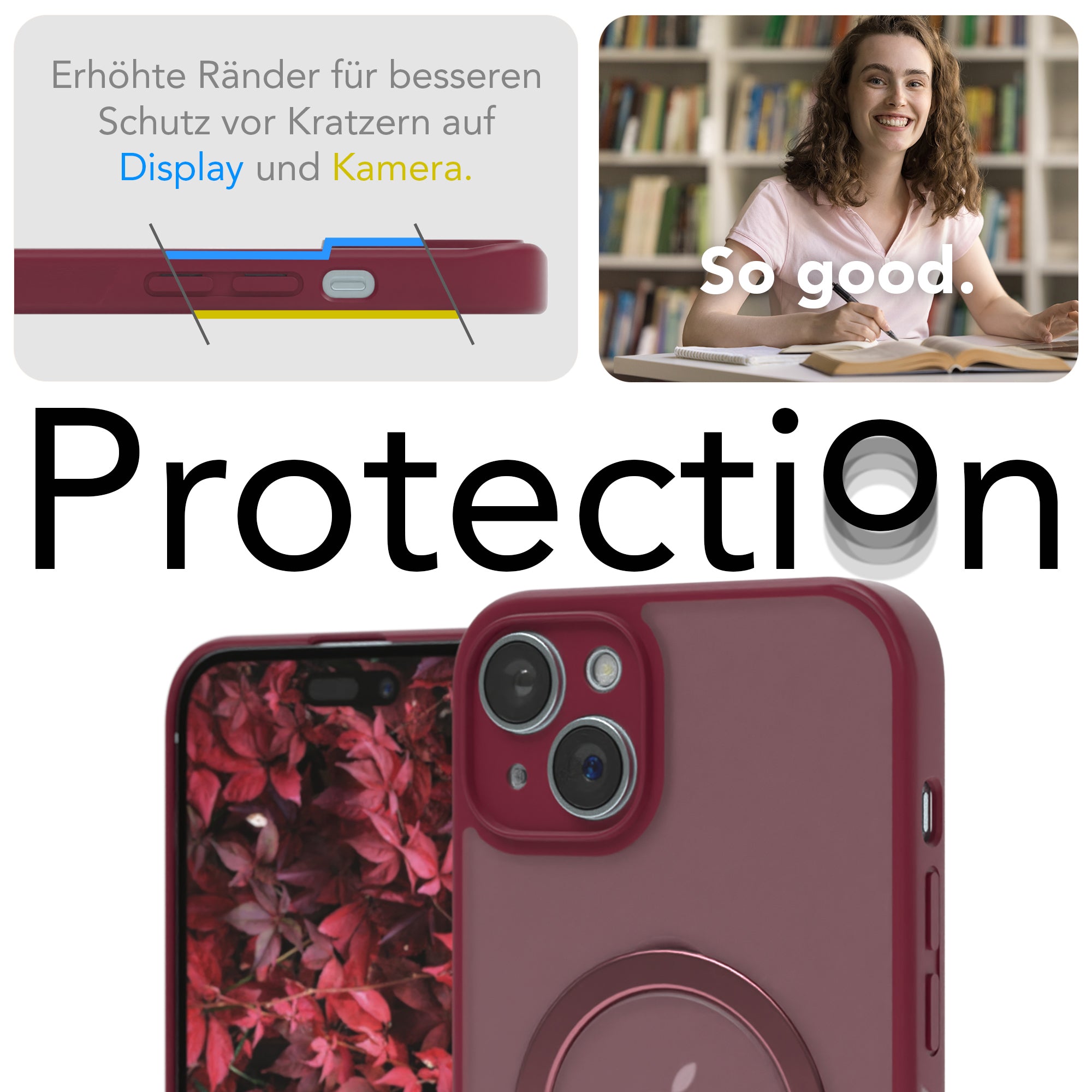 iPhone 15 Plus Outdoor Hülle + drehbarer Ring mit MagSafe