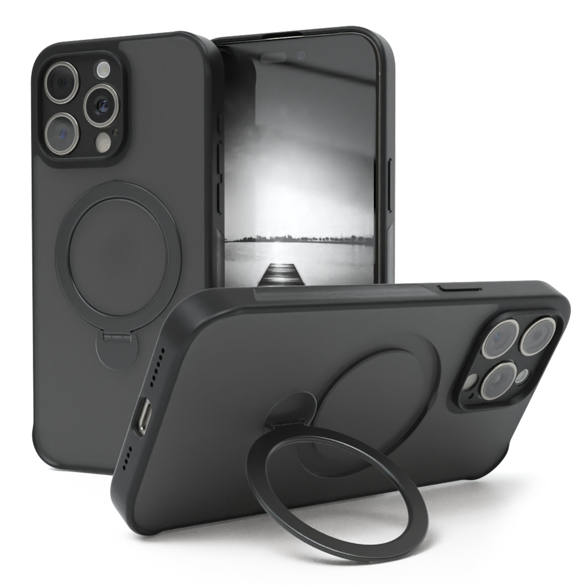 iPhone 15 Pro Max Outdoor Hülle + drehbarer Ring mit MagSafe