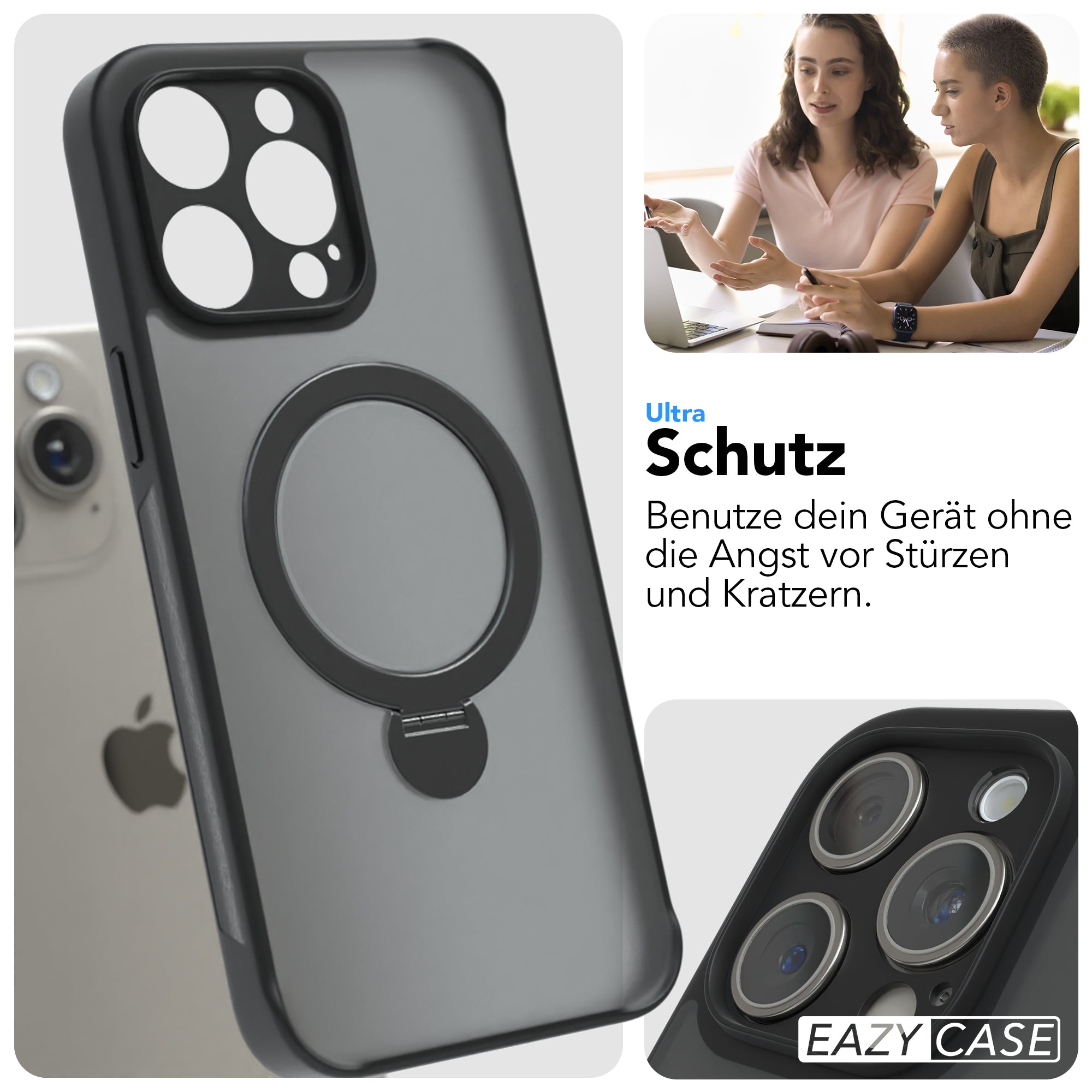 iPhone 15 Pro Max Outdoor Hülle + drehbarer Ring mit MagSafe