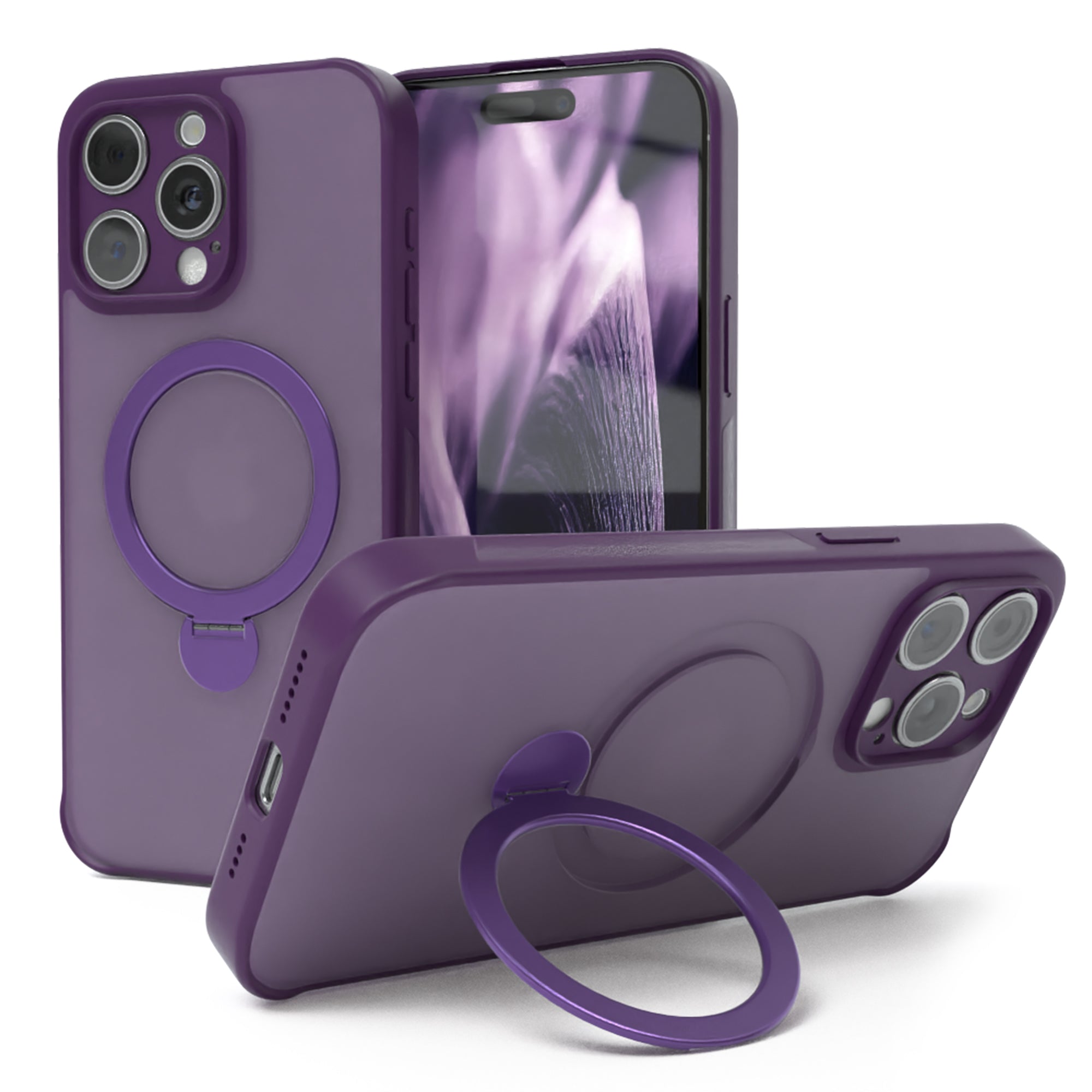 iPhone 15 Pro Max Outdoor Hülle + drehbarer Ring mit MagSafe