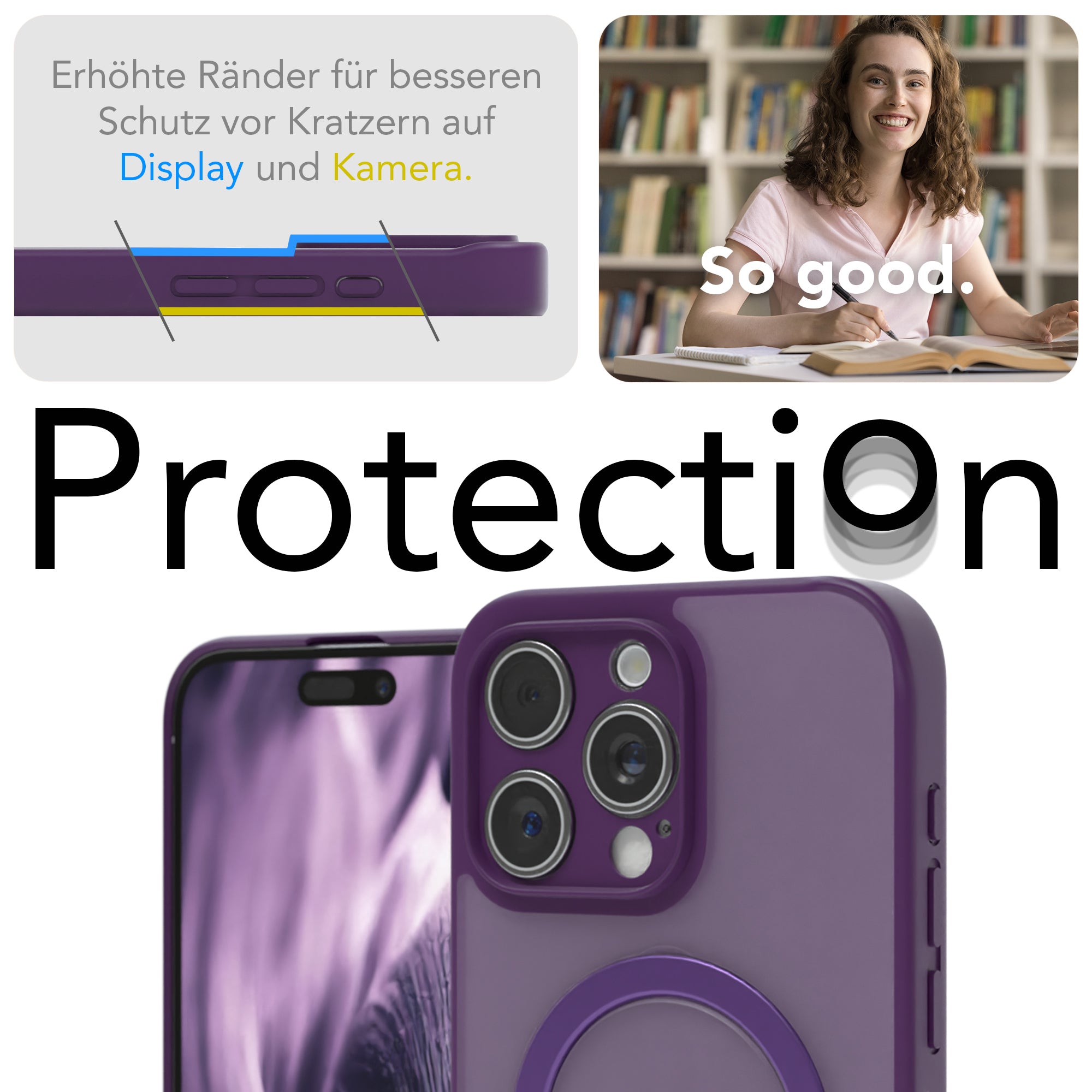 iPhone 15 Pro Max Outdoor Hülle + drehbarer Ring mit MagSafe