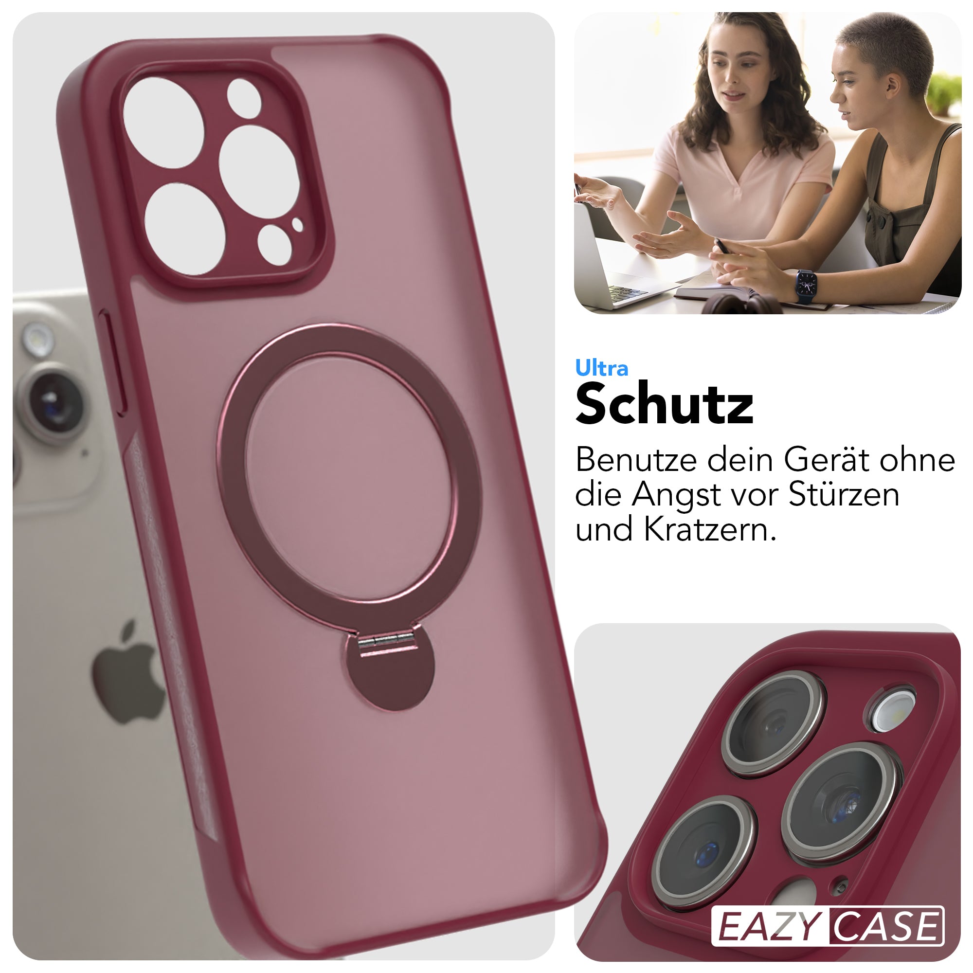 iPhone 15 Pro Max Outdoor Hülle + drehbarer Ring mit MagSafe