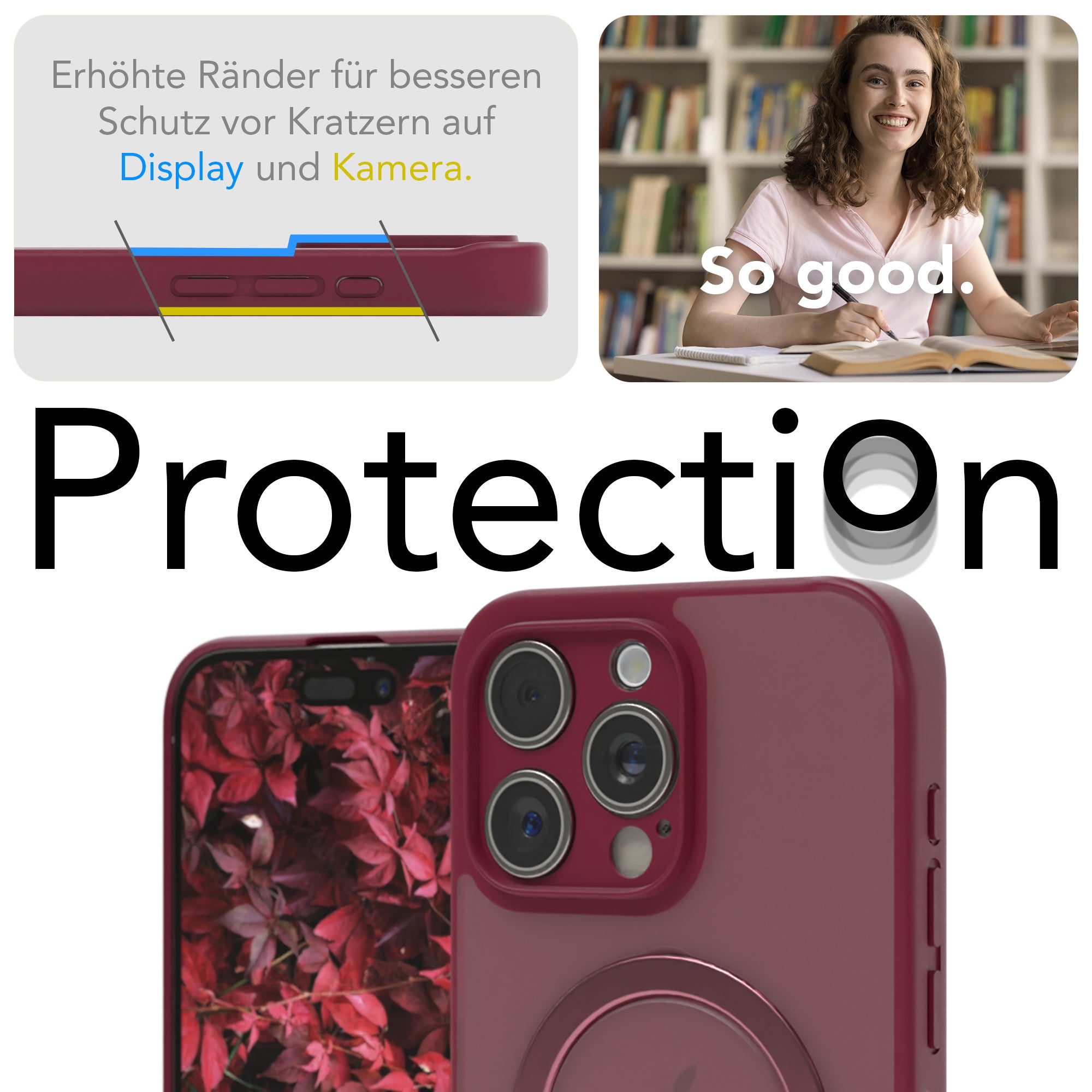 iPhone 15 Pro Max Outdoor Hülle + drehbarer Ring mit MagSafe