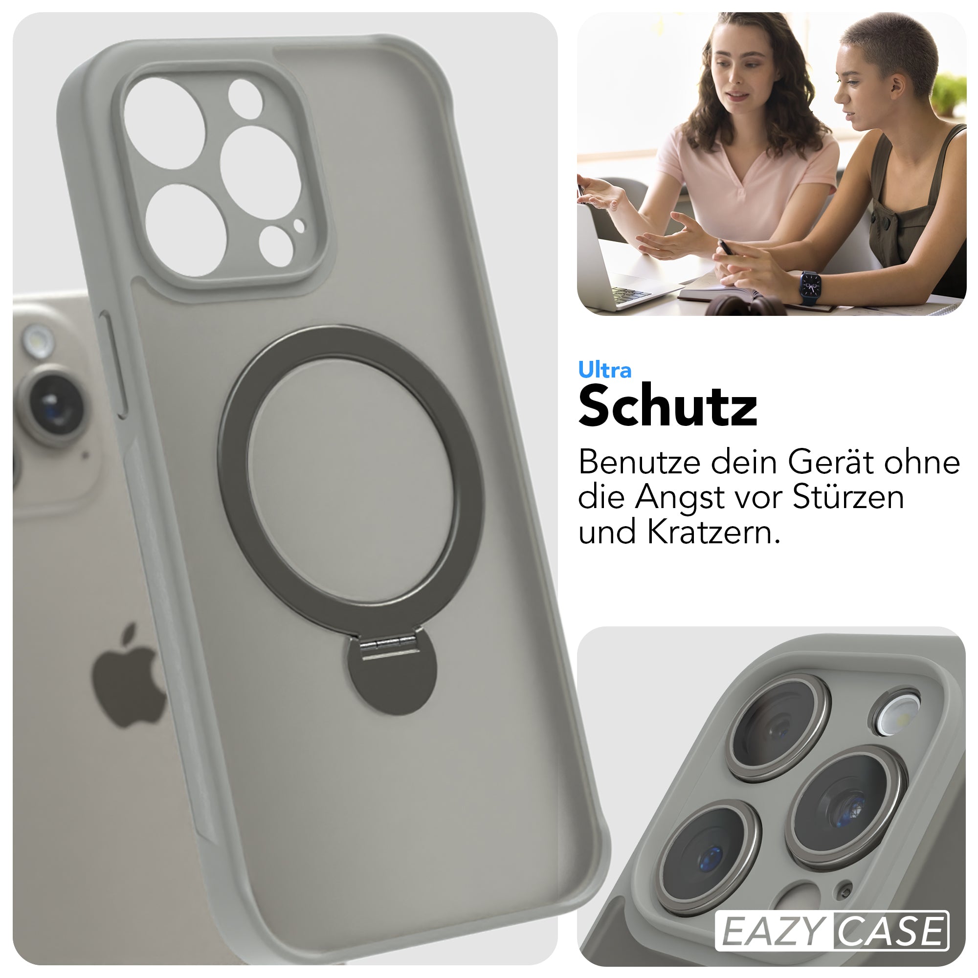 iPhone 15 Pro Max Outdoor Hülle + drehbarer Ring mit MagSafe
