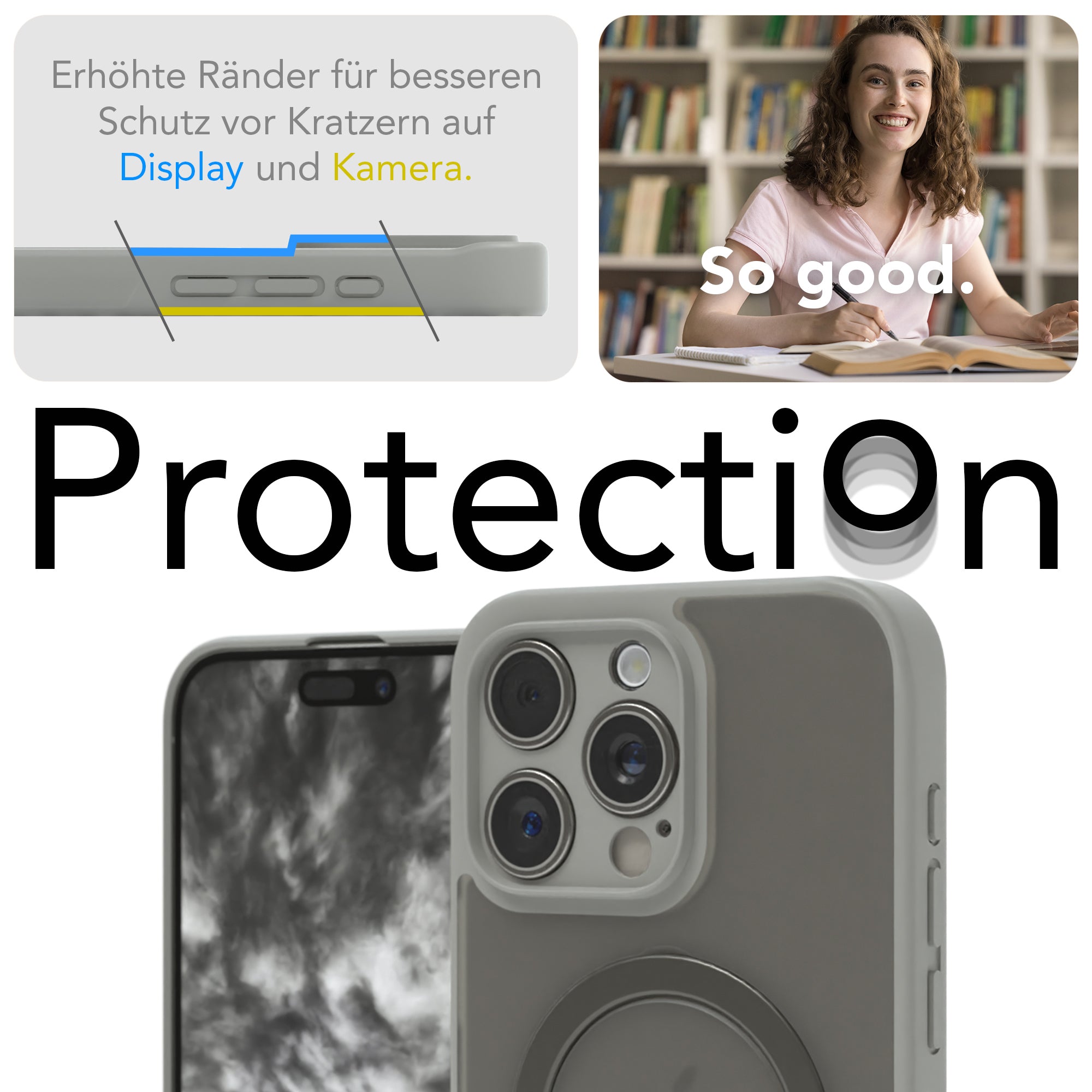iPhone 15 Pro Max Outdoor Hülle + drehbarer Ring mit MagSafe