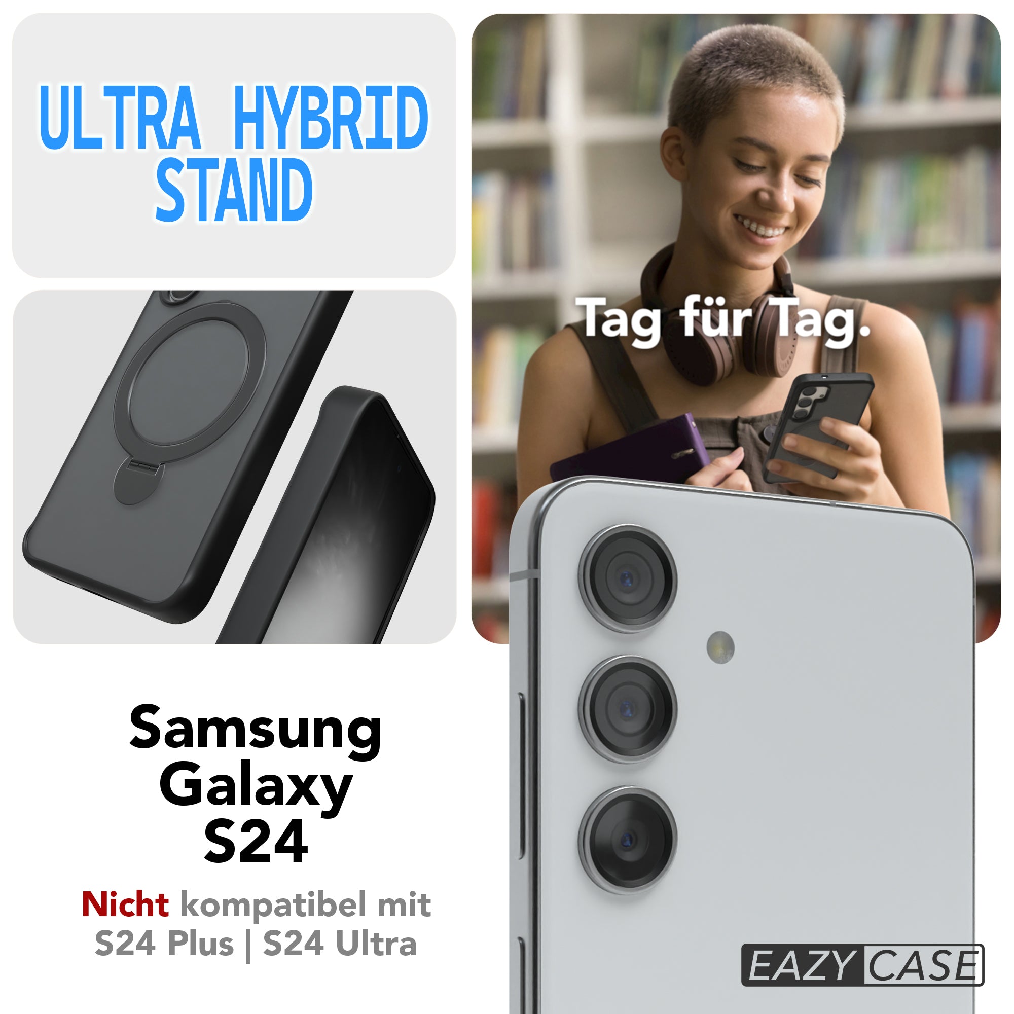 Galaxy S24 Outdoor Hülle + drehbarer Ring mit MagSafe