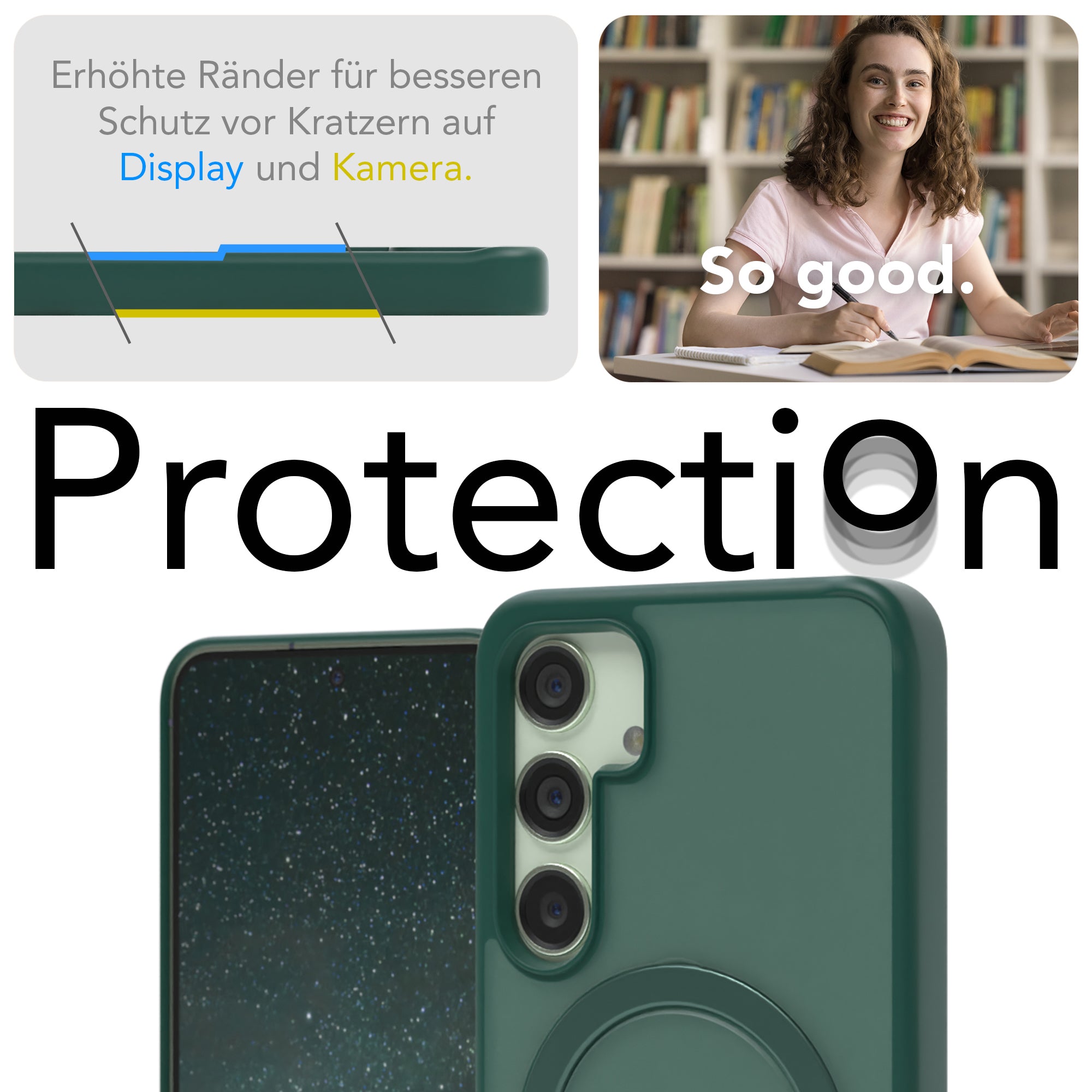 Galaxy S24 Outdoor Hülle + drehbarer Ring mit MagSafe
