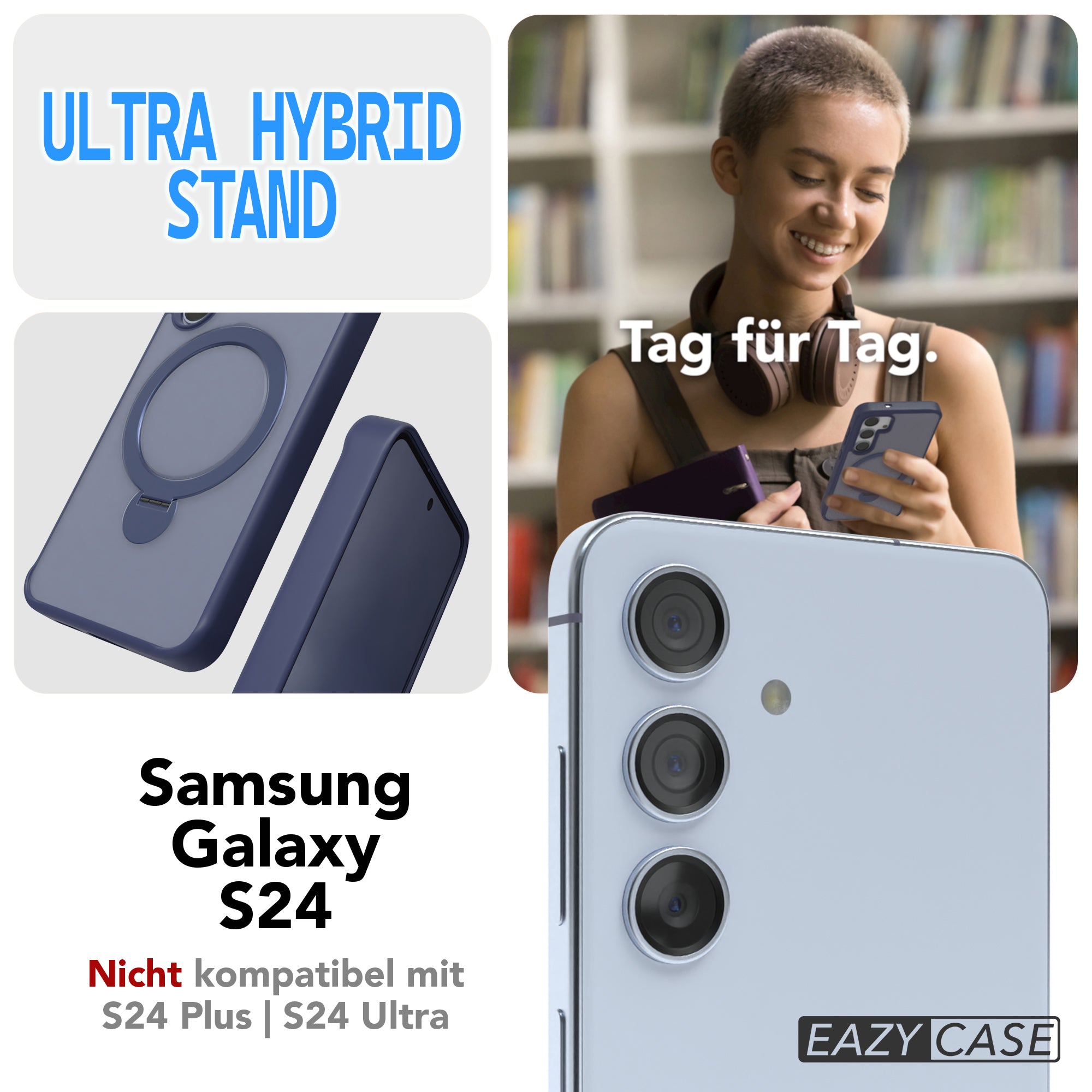 Galaxy S24 Outdoor Hülle + drehbarer Ring mit MagSafe