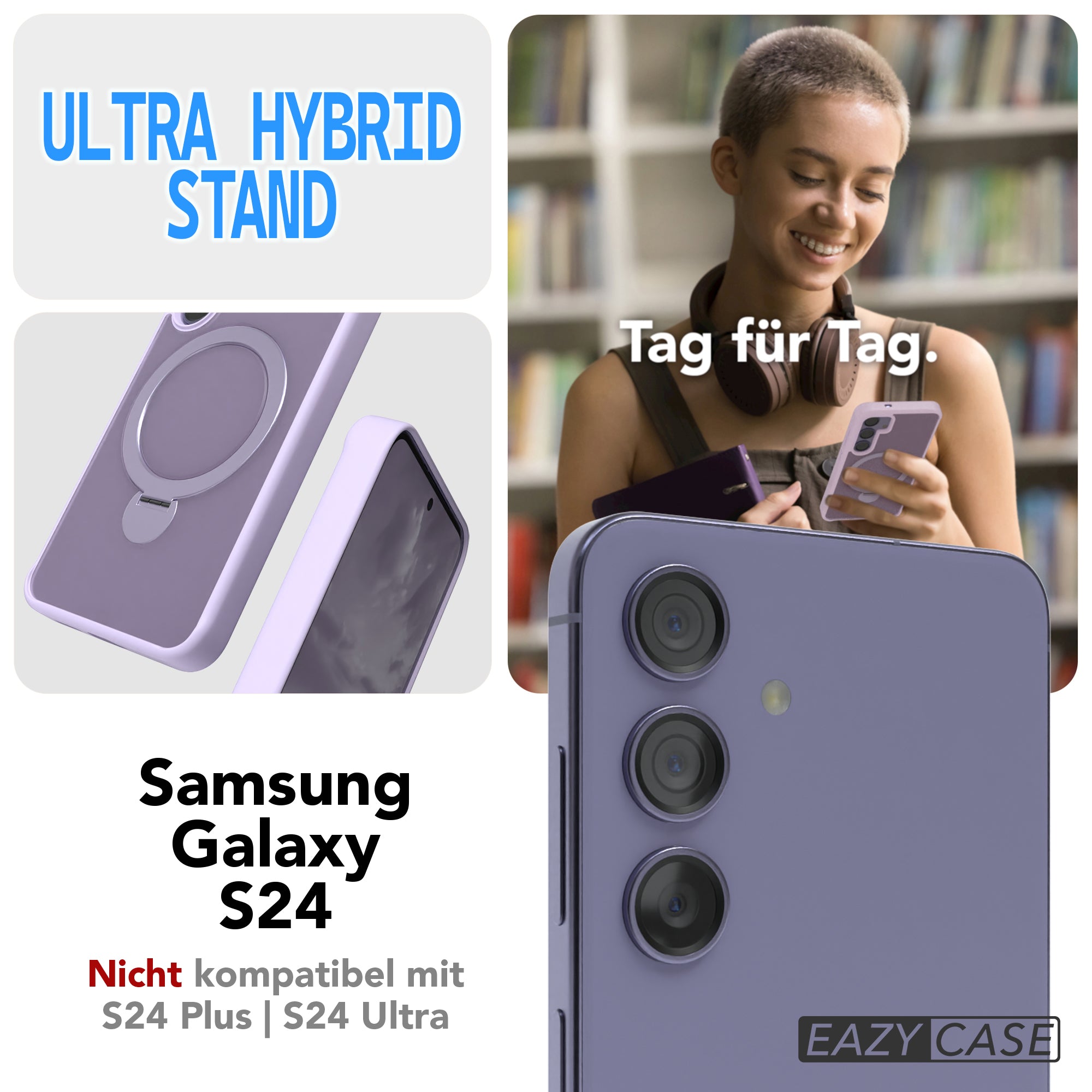 Galaxy S24 Outdoor Hülle + drehbarer Ring mit MagSafe