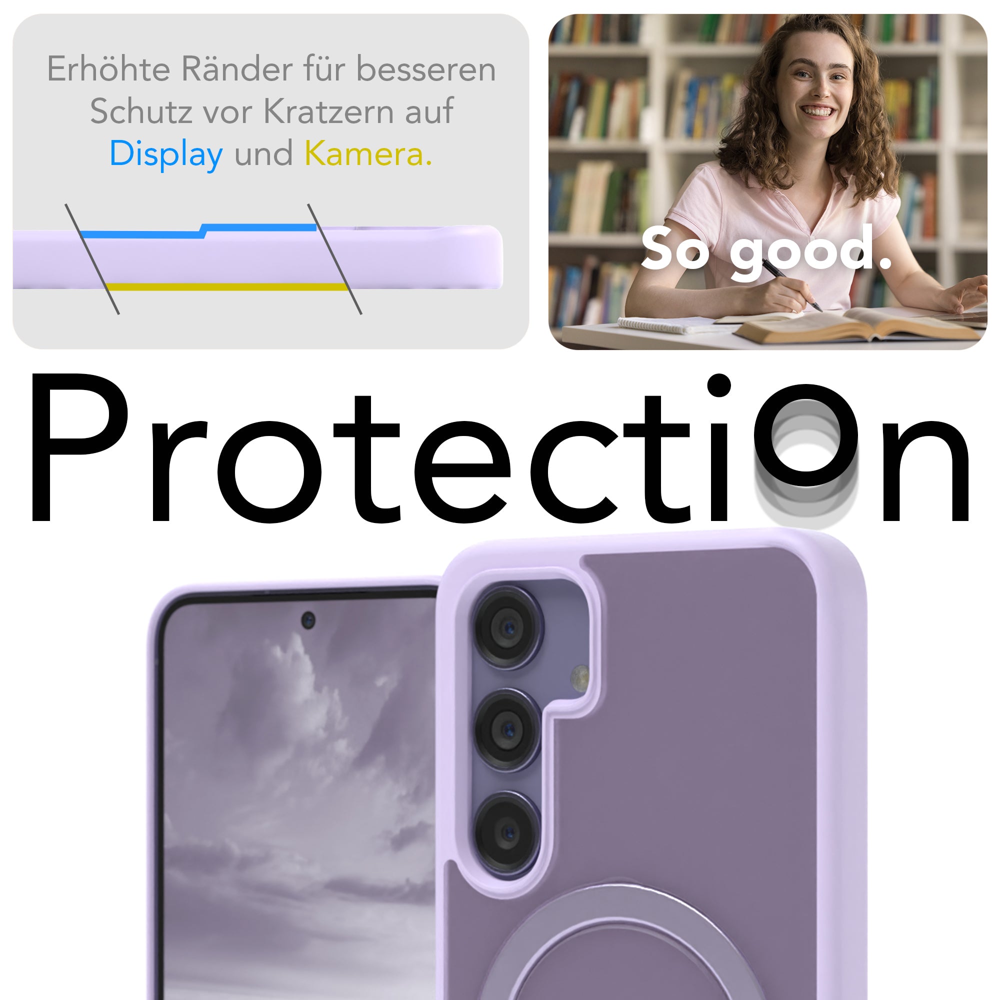 Galaxy S24 Outdoor Hülle + drehbarer Ring mit MagSafe