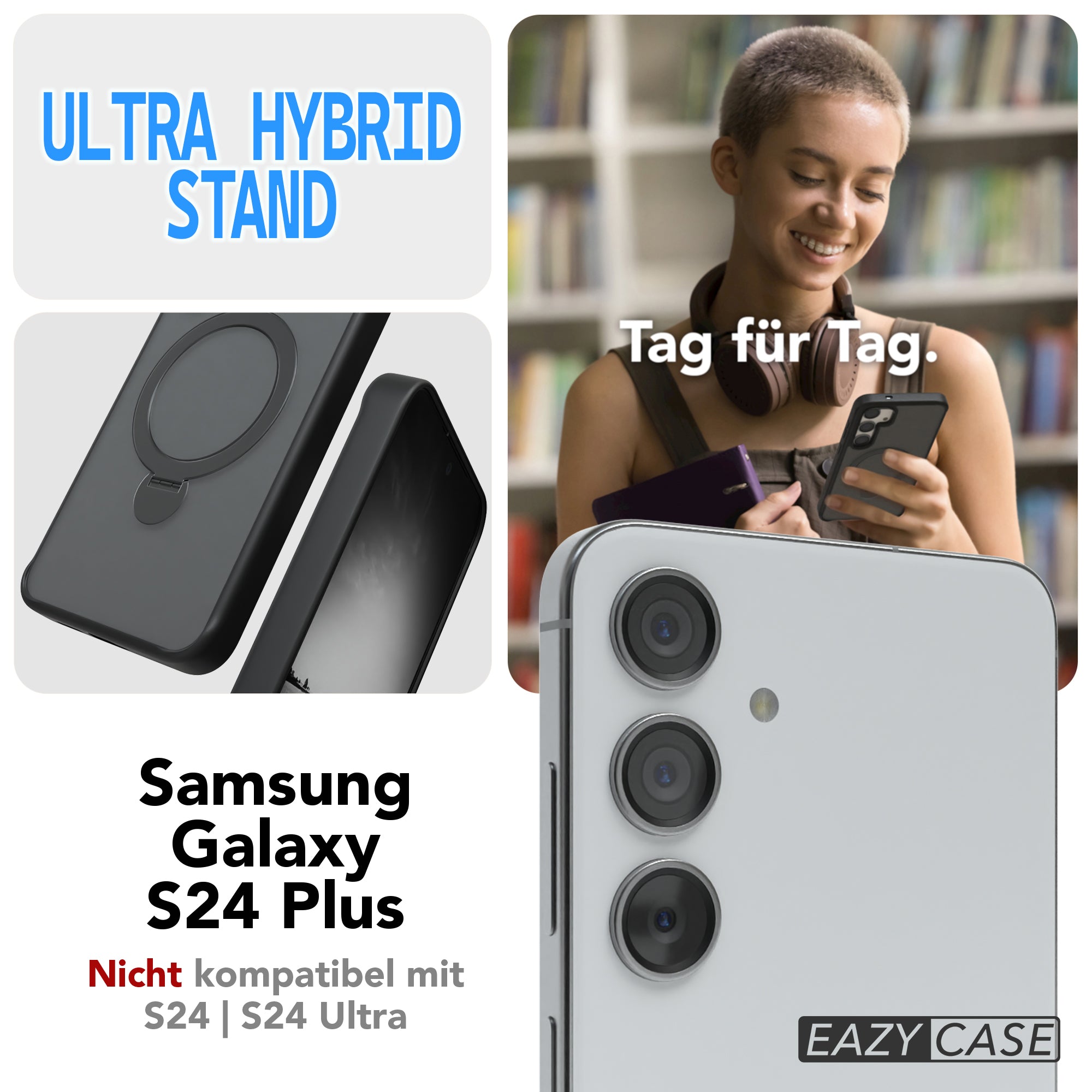 Galaxy S24 Plus Outdoor Hülle + drehbarer Ring mit MagSafe